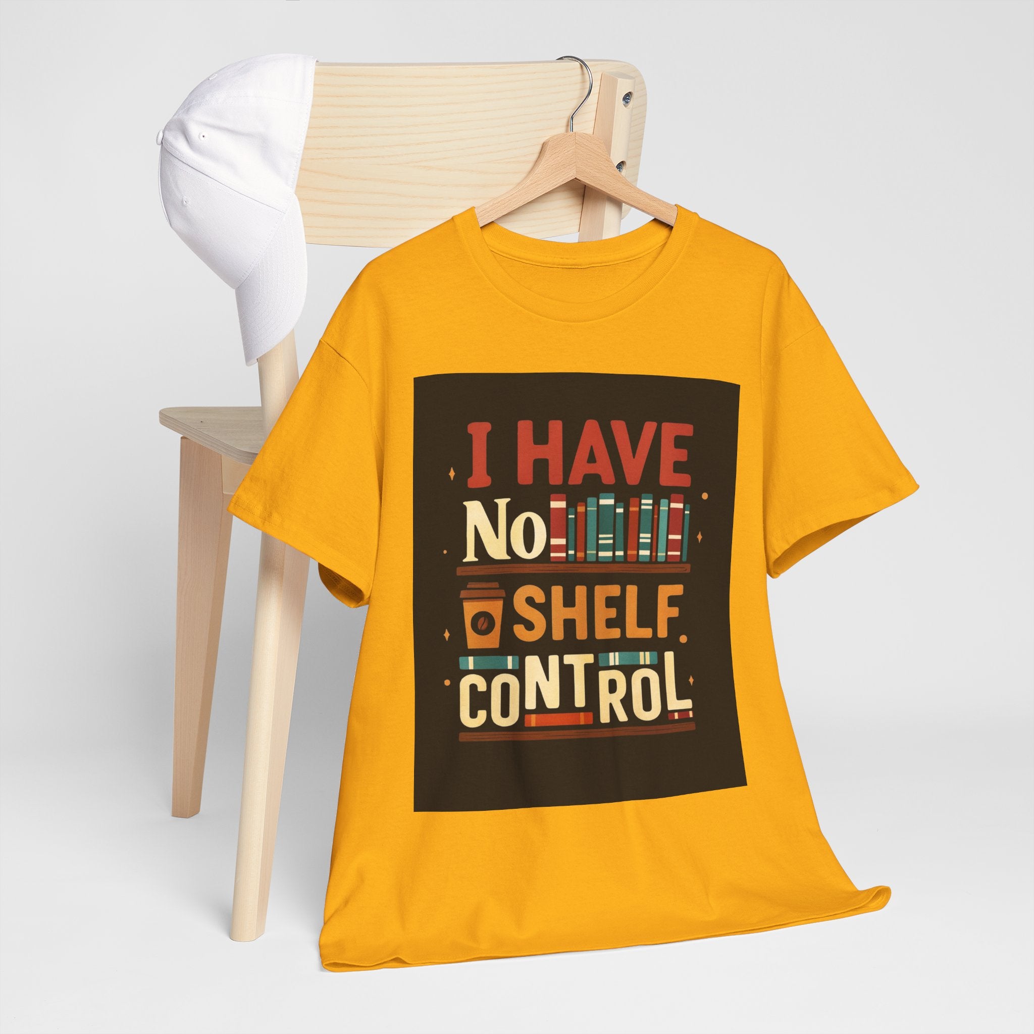 Book Lover's Humor Tee - I Have No Shelf Control, Gift for Readers, Bookish Apparel, Casual Wear, Funny T-Shirt