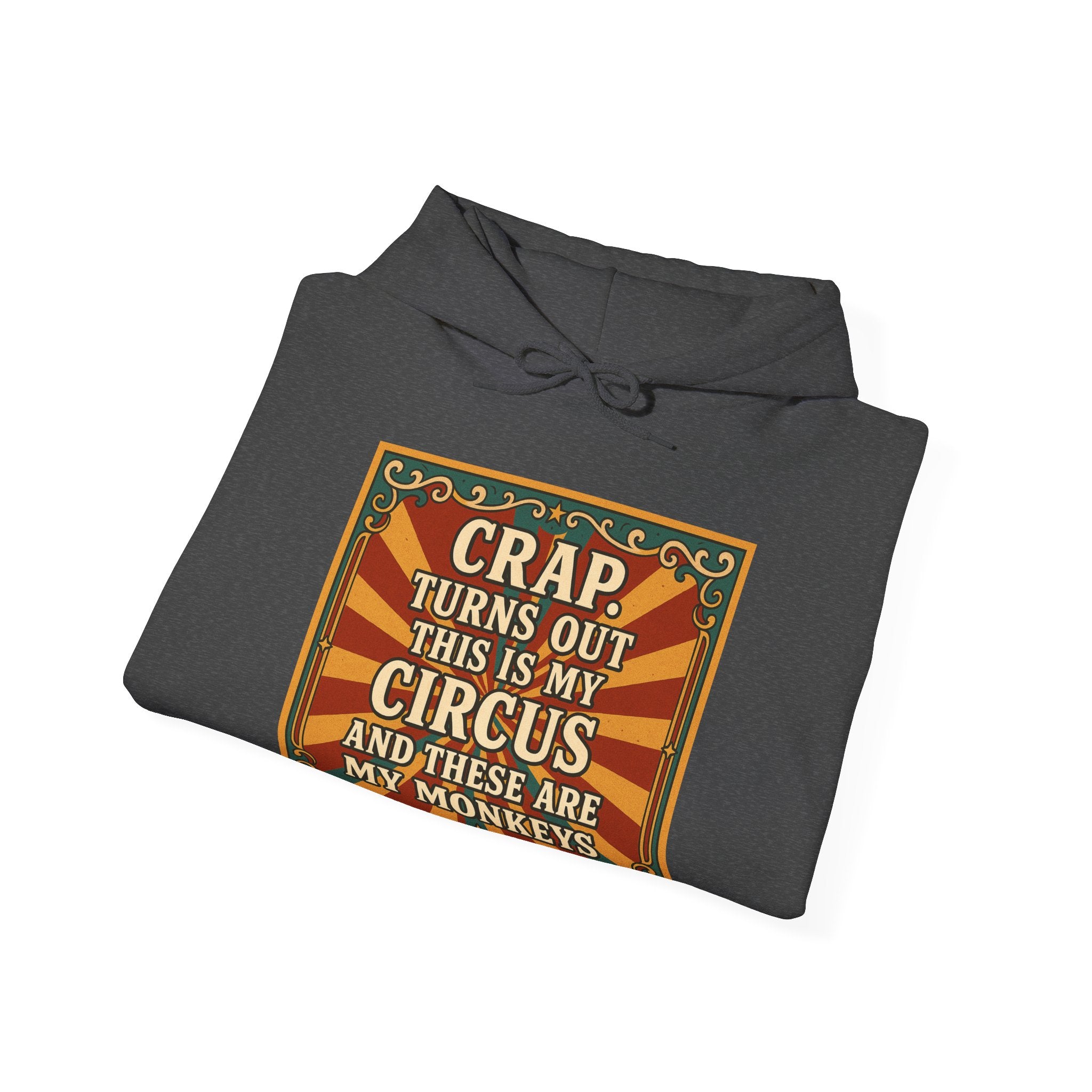 Definitely My Circus and Monkeys Unisex Hoodie - Funny Sweatshirt, Quirky Humor for Birthdays, Cozy Everyday Wear, Unique Gift Idea