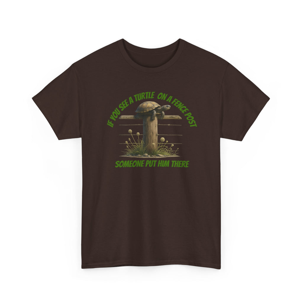 Whimsical Turtle Tee - Funny Animal T-Shirt, Gift for Nature Lovers, Deep Thoughts, Unique Casual Wear