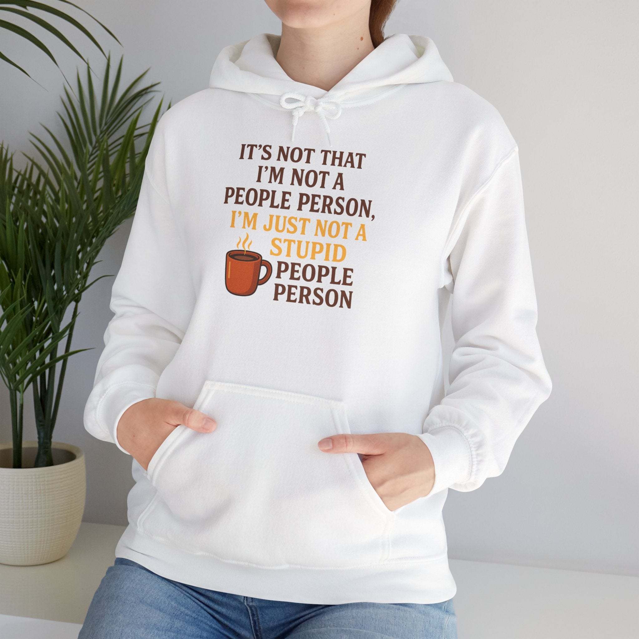 Funny People Person Sweatshirt, Unisex Hoodie, Cozy Gift for Introverts, Casual Wear, Perfect for Friends or Family, Great for Birthdays