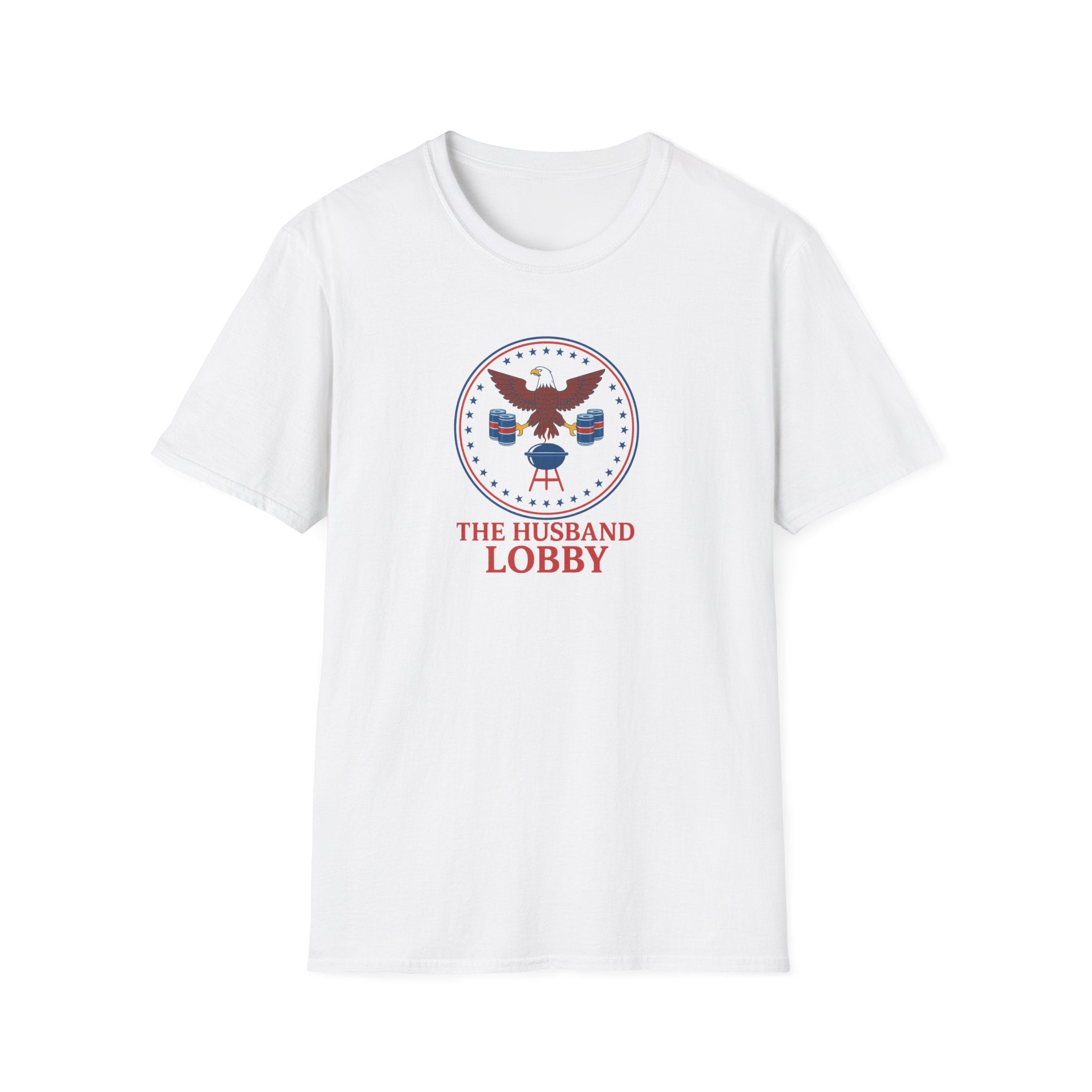 The Husband Lobby Tee, Funny Husband Shirt, Gift for Him, Casual Wear, Patriotic T-Shirt, Husband Humor Apparel