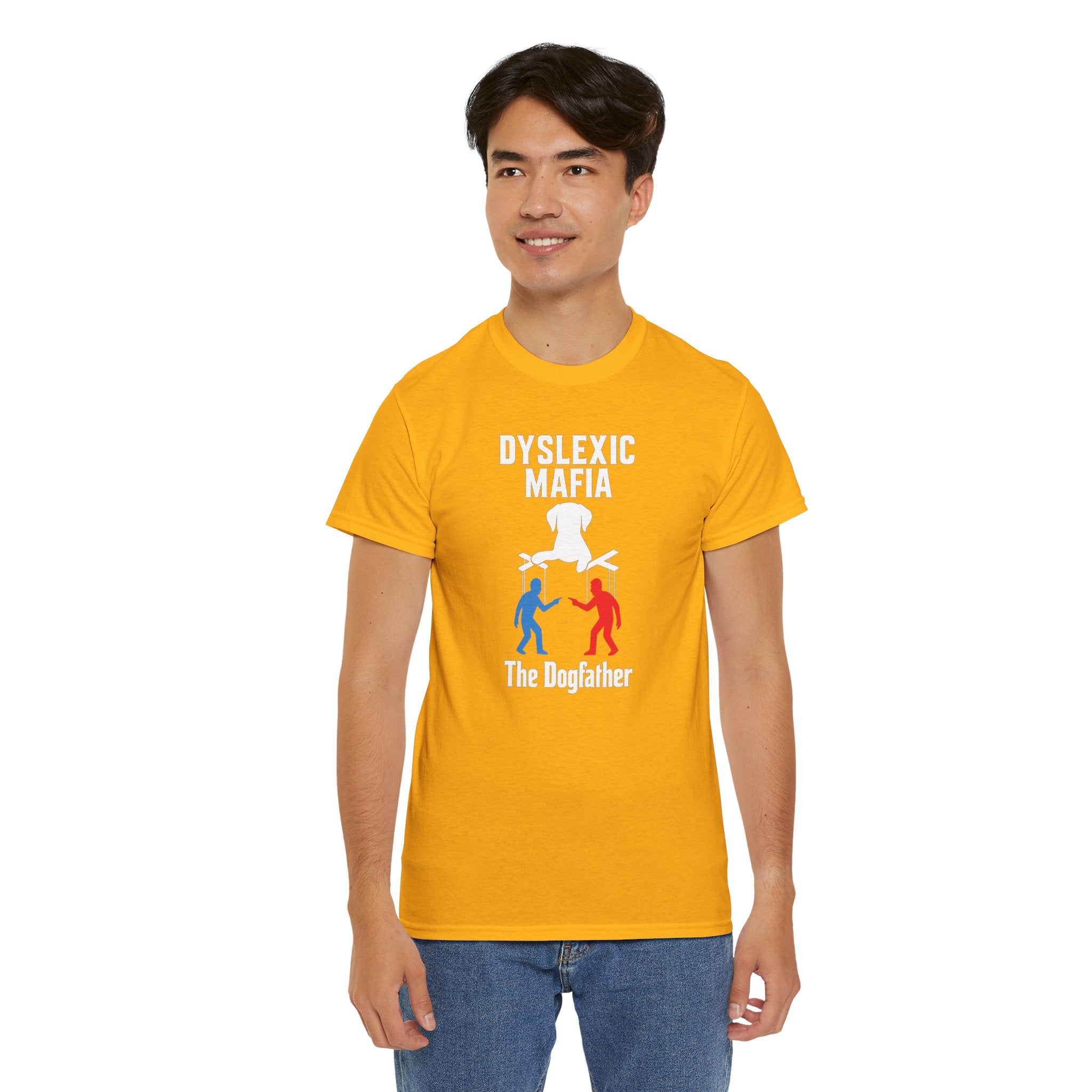 Funny Mafia Unisex Tee, Cool Graphic T-Shirt, Funny Gift for Dyslexics, Humor Tee, Casual Wear, Unique Statement Shirt