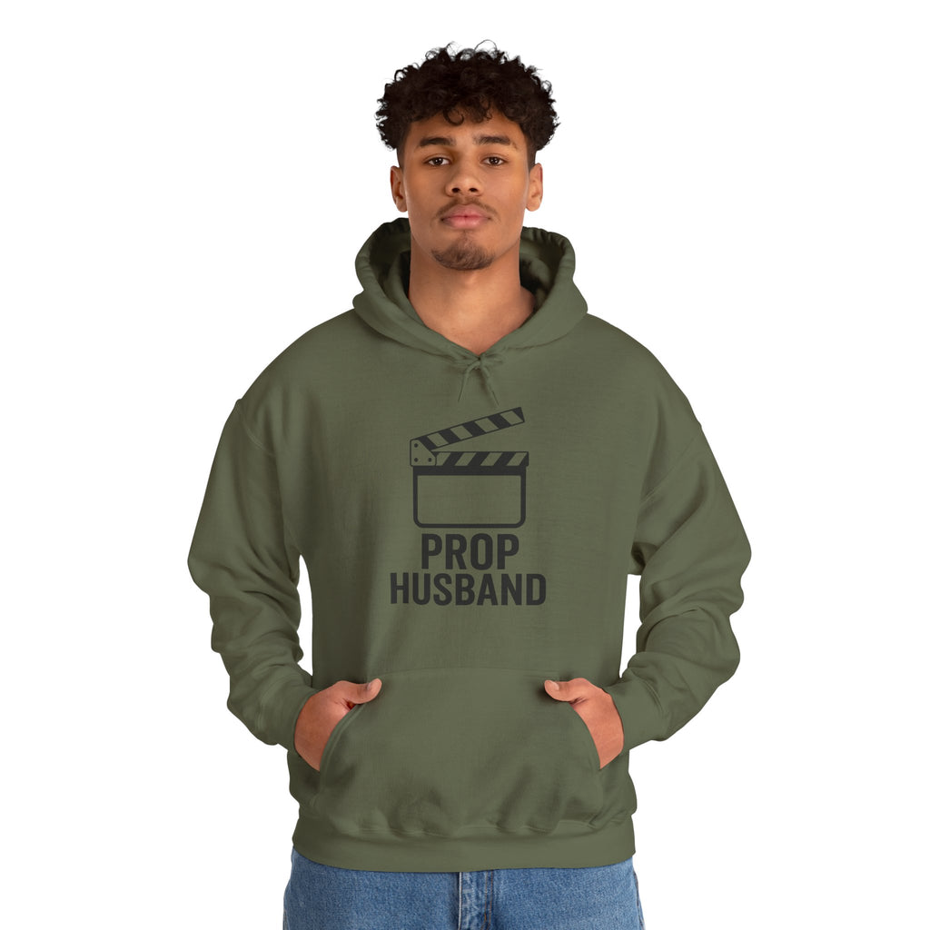 Prop Husband Hoodie — Funny Film Clapper Hooded Sweatshirt for Movie Lovers & Crew