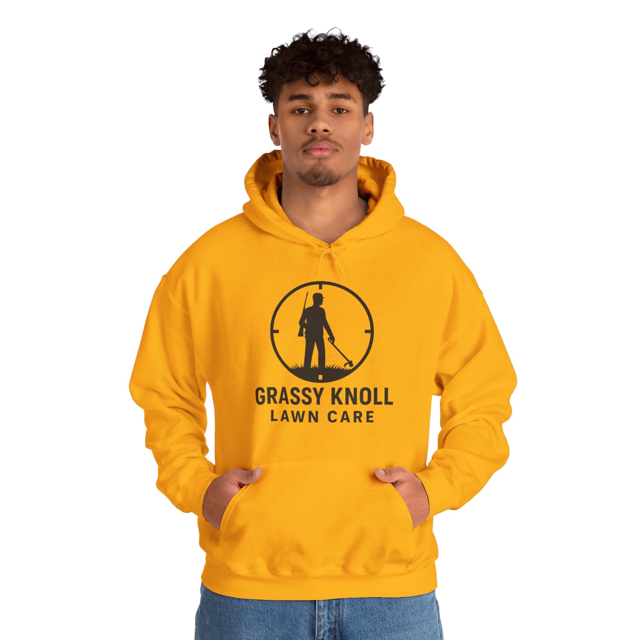 Grassy Knoll Lawn Care Hoodie – Logo Workwear Hooded Sweatshirt