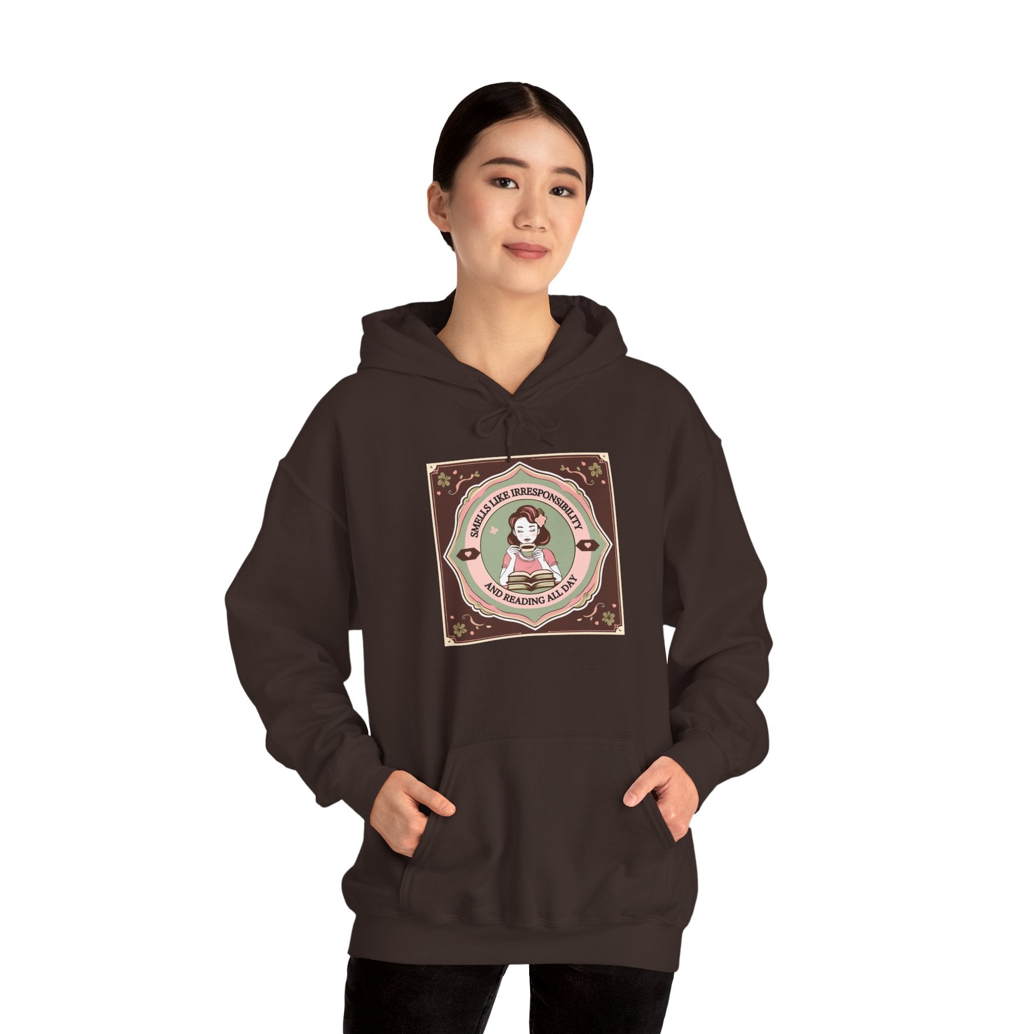 Cozy Unisex Hooded Sweatshirt with Cute Vintage Design - Perfect for Gift Giving, Casual Wear, Fall & Winter Comfort