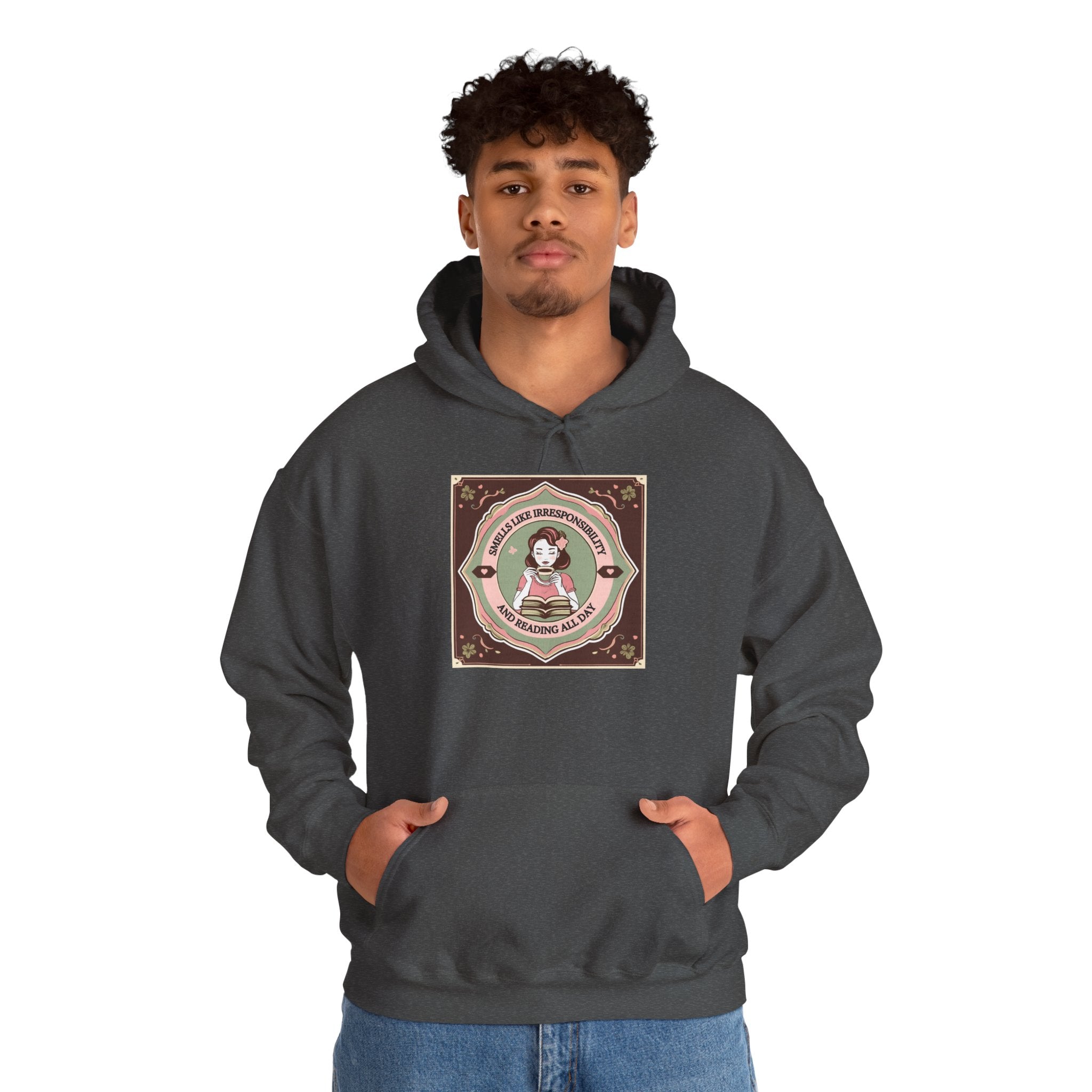 Cozy Unisex Hooded Sweatshirt with Cute Vintage Design - Perfect for Gift Giving, Casual Wear, Fall & Winter Comfort