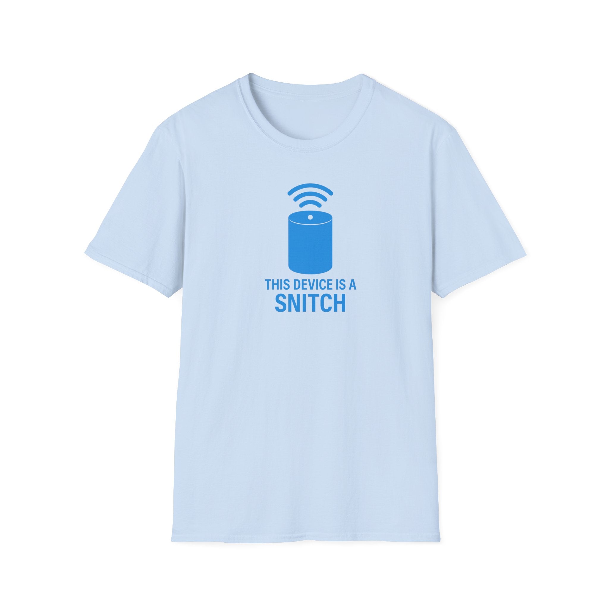 Snitch Device Unisex Softstyle T-Shirt | Funny Tee | Gift for Tech Lovers | Quirky Humor Shirt