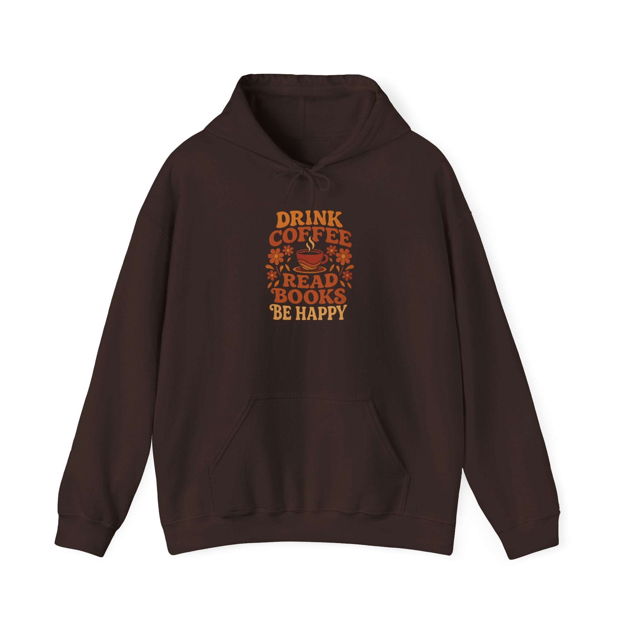 Cozy Coffee & Book Lover Hoodie - Perfect for Bookworms, Reading Gifts, Relaxed Vibes, Fall Wear, Gift for Friends