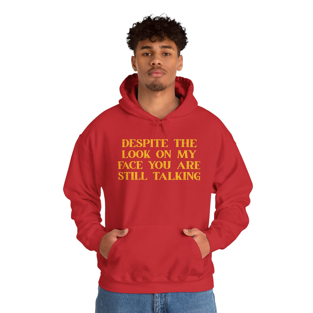 Funny Quote Hoodie, Unisex Heavy Blend Sweatshirt, Casual Wear, Gift for Friends, Cozy Style, Lightweight Fashion
