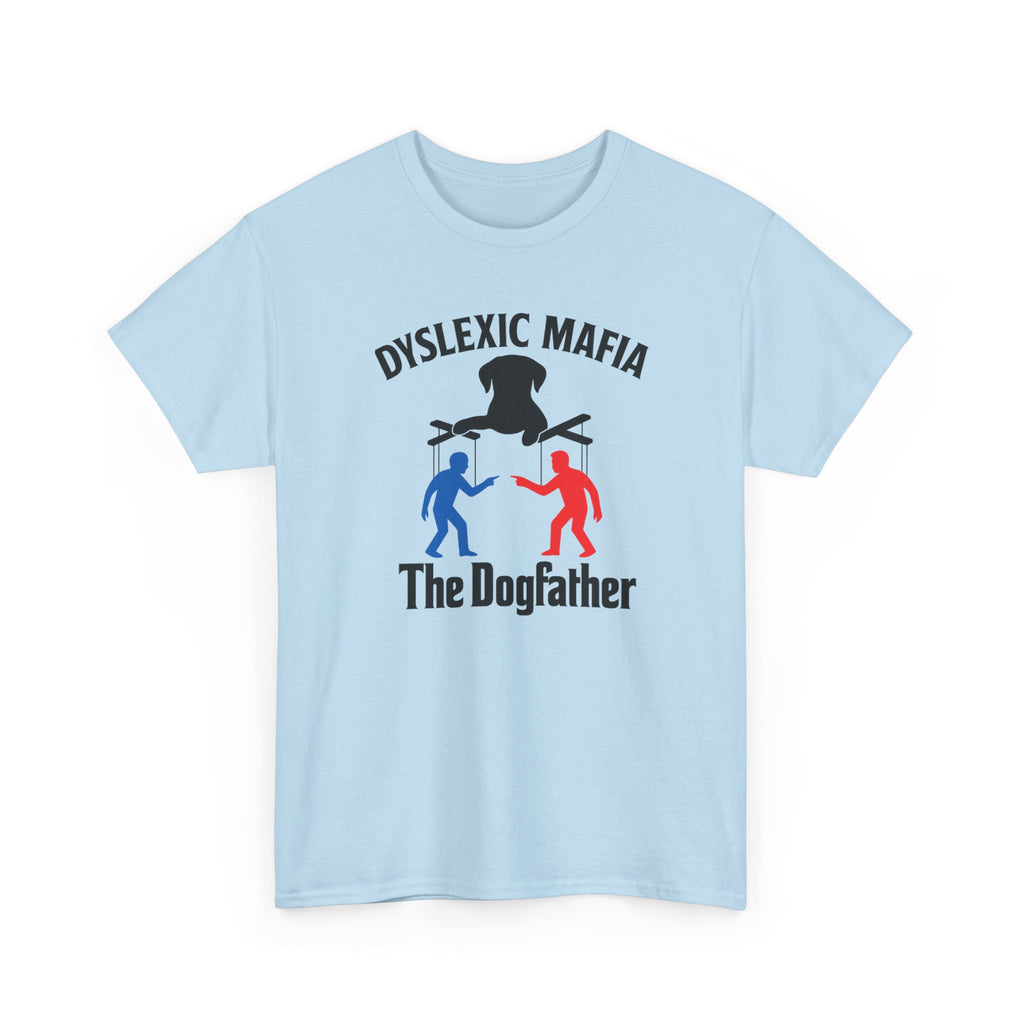 Funny Mafia Dogfather T-shirt- Unisex Heavy Cotton T-Shirt, Funny Graphic Tee, Gift for Dog Lovers, Casual Wear, Statement Shirt