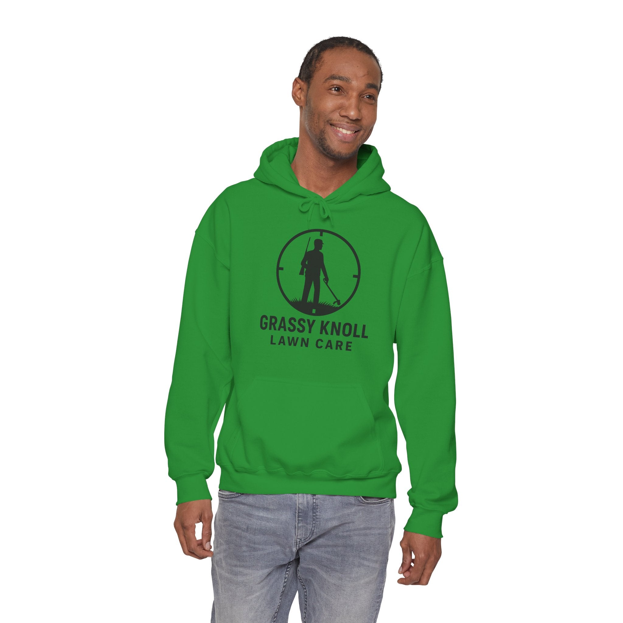 Grassy Knoll Lawn Care Hoodie – Logo Workwear Hooded Sweatshirt