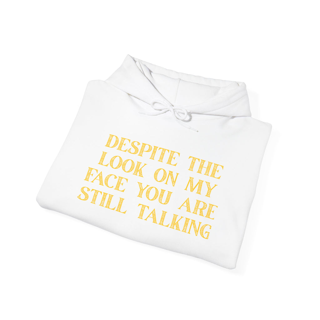 Funny Quote Hoodie, Unisex Heavy Blend Sweatshirt, Casual Wear, Gift for Friends, Cozy Style, Lightweight Fashion