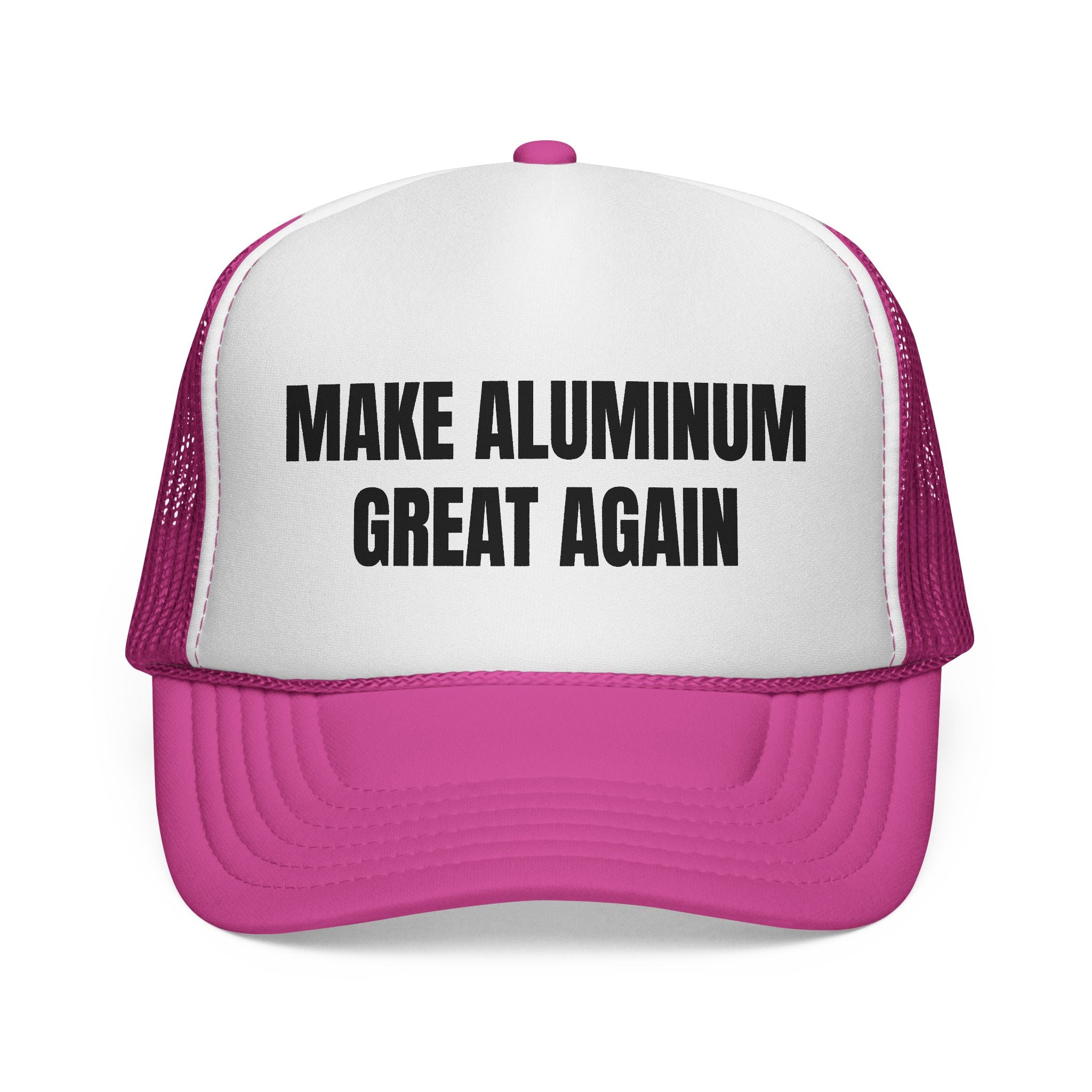 Make Aluminum Great Again Trucker Hat — Retro Patriotic Workwear Cap