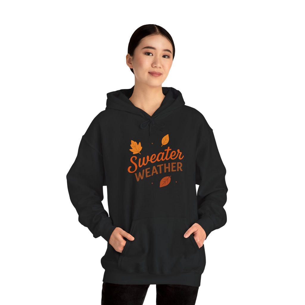 Sweater Weather Hoodie - Cozy Unisex Sweatshirt for Autumn Days, Fall Fashion, Comfortable Gift, Thanksgiving Apparel, Casual Wear