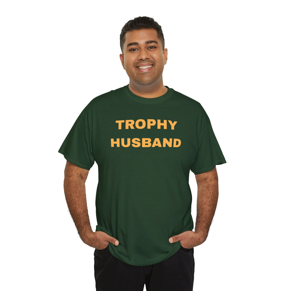 Trophy Husband T-shirt - Casual Gift for Him, Funny Apparel, Perfect for Anniversaries, Birthdays, and Weddings, Father's Day, Quirky Men's Shirt