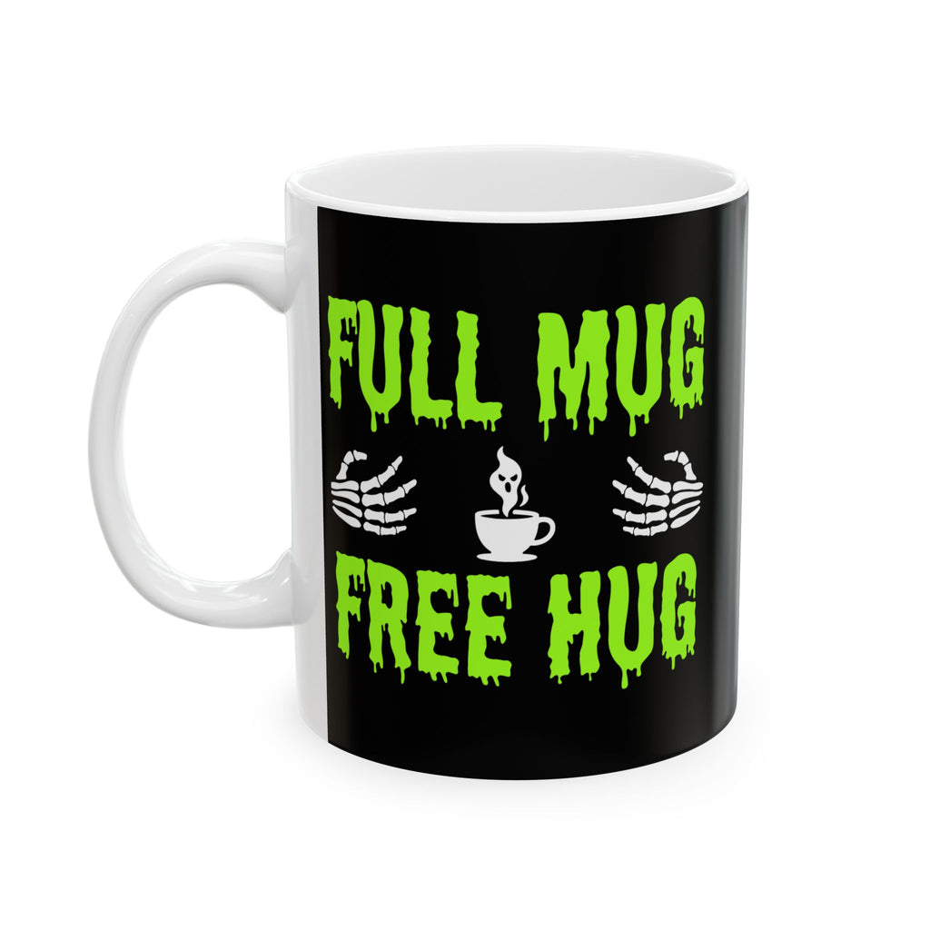 Spooky Halloween Mug - Full of Frights, 11oz/15oz Ceramic Coffee Cup, Ghostly Gift for Witch Lovers, Haunted House Decor, Unique [...]
