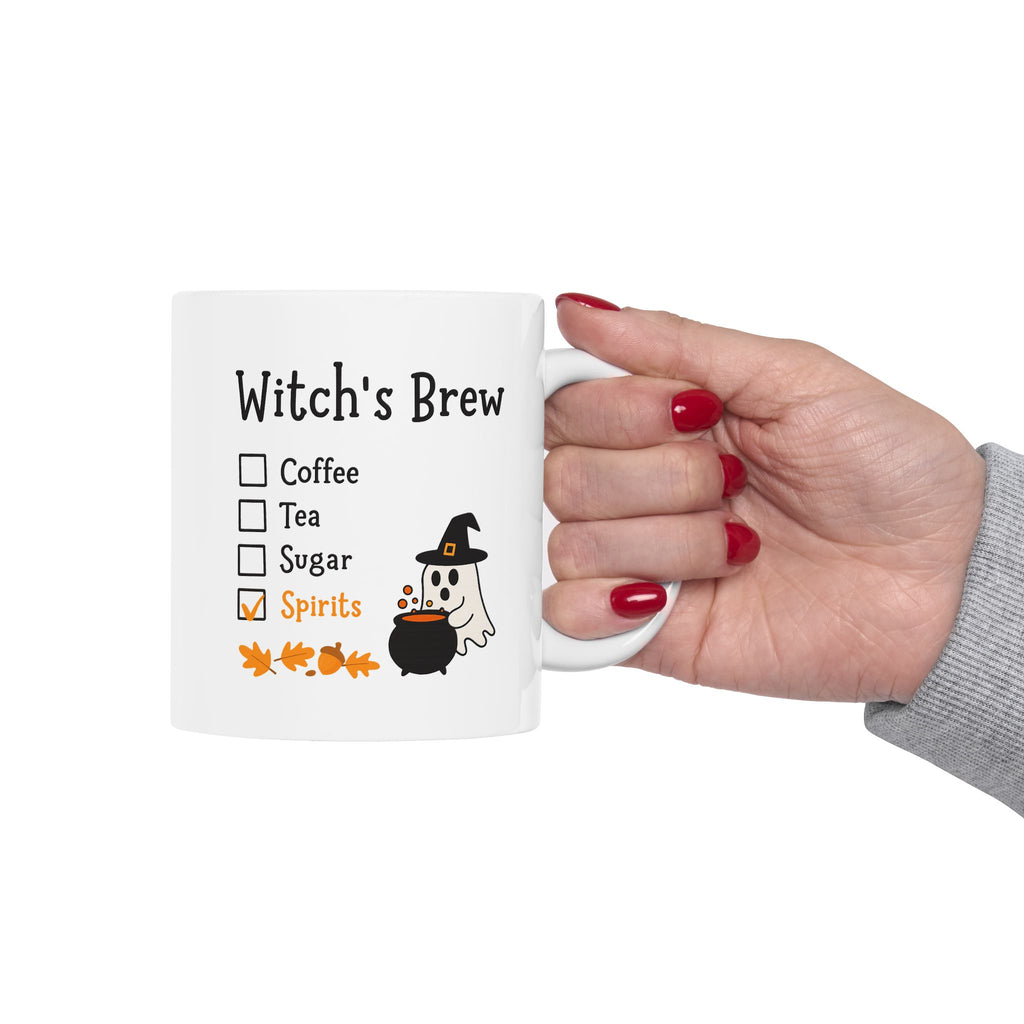 Halloween Witch Brew Ceramic Mug | Perfect for Fall Decor, Spooky Season, Halloween Gifts, Cozy Beverages, Fall Celebrations