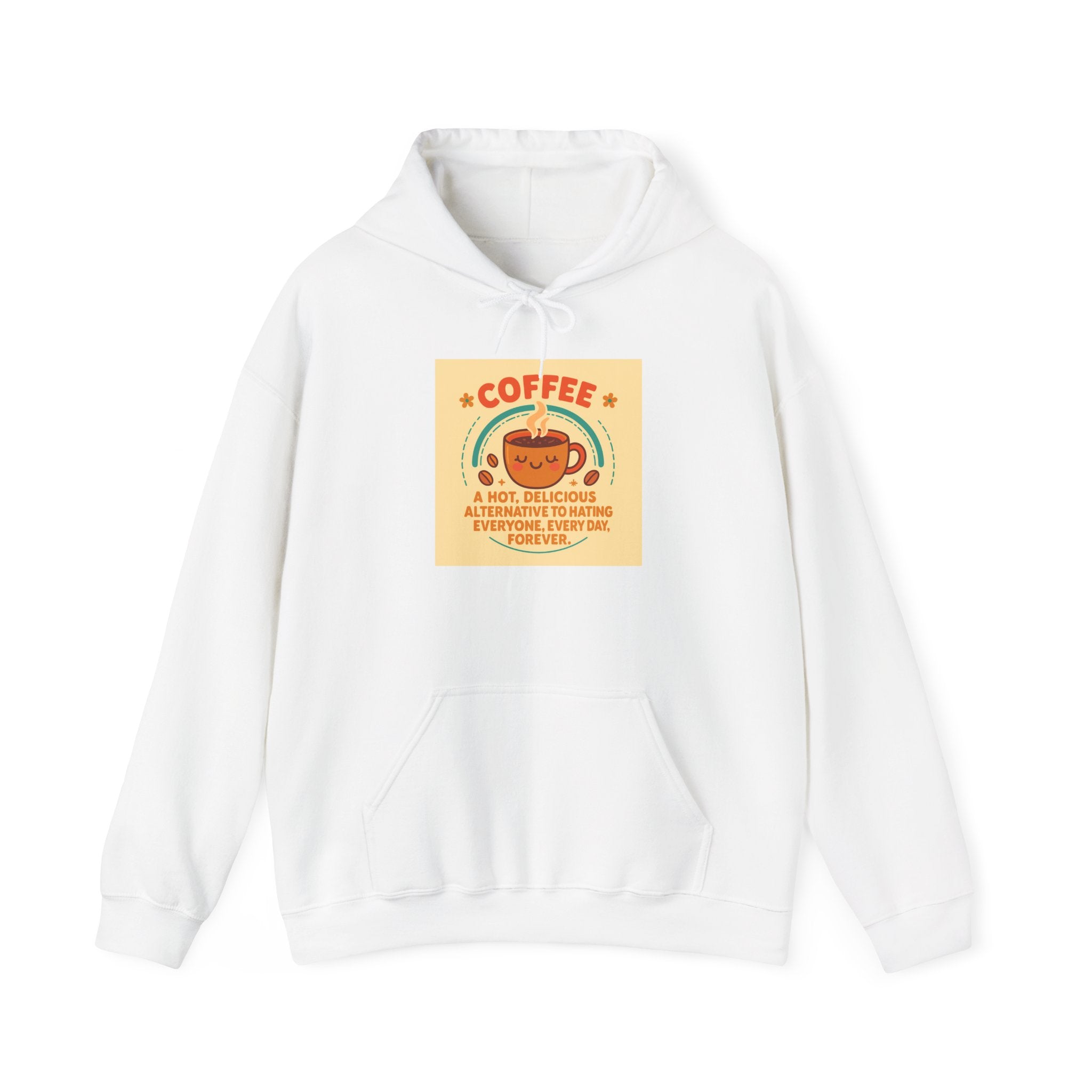 Cozy Coffee Lover's Hoodie, Autumn Sweatshirt, Funny Quote Hoodie, Casual Fall Apparel, Perfect Gift for Coffee Enthusiasts
