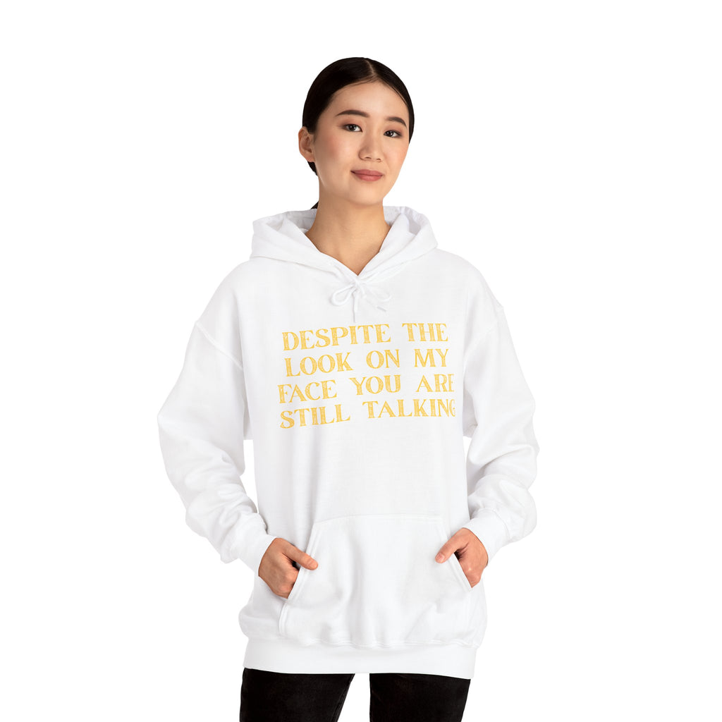 Funny Quote Hoodie, Unisex Heavy Blend Sweatshirt, Casual Wear, Gift for Friends, Cozy Style, Lightweight Fashion