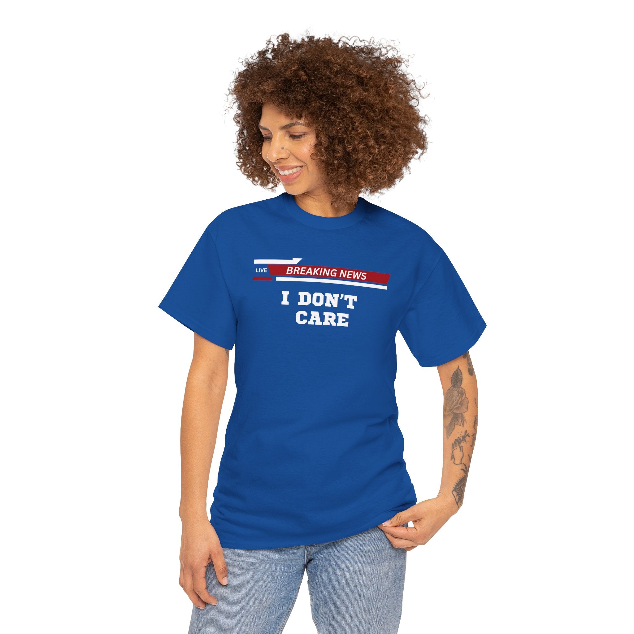 Breaking News Unisex Heavy Cotton Tee - Casual Wear, Gift for News Lovers, Birthday Shirt, Trendy Graphic Tee, Everyday Comfort