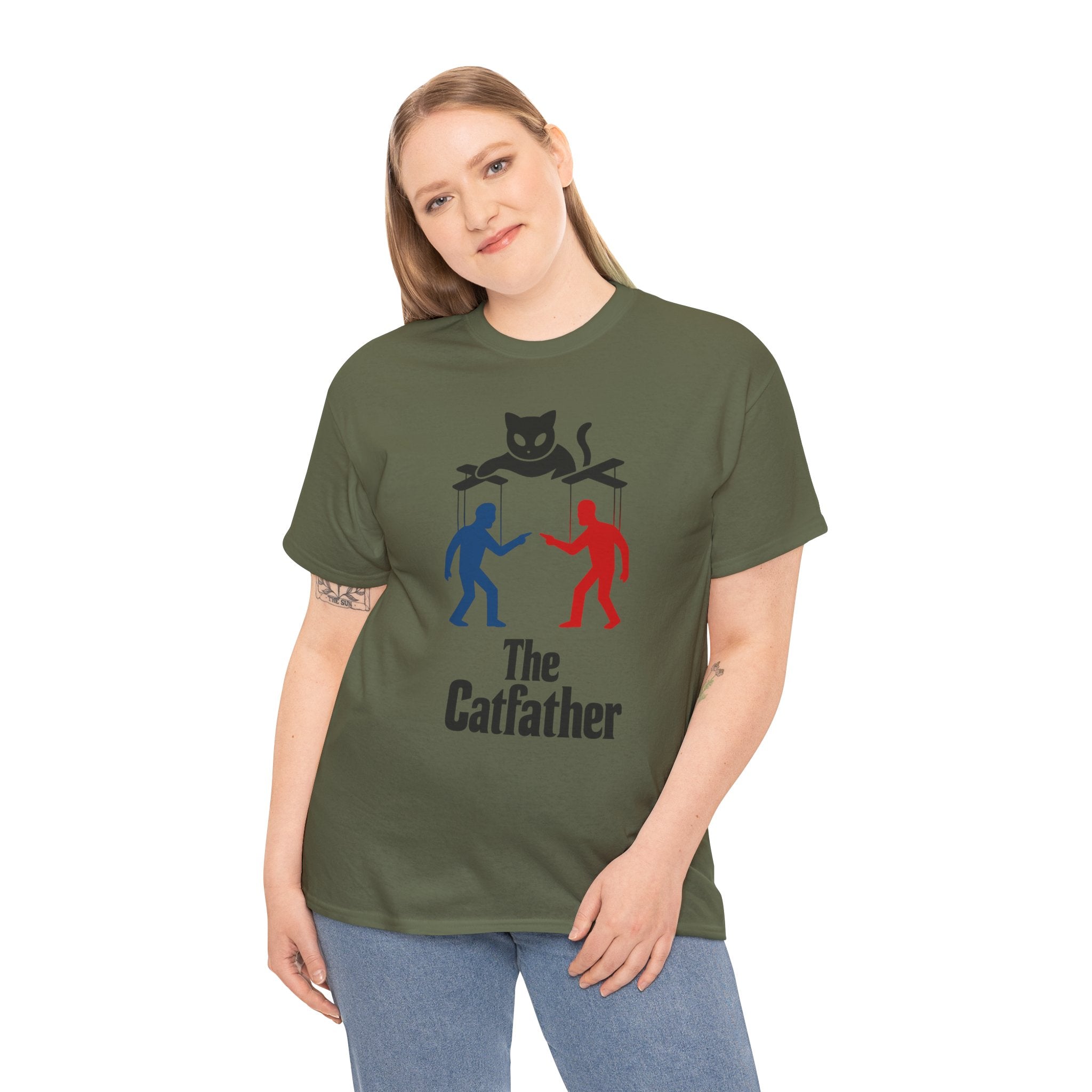 The Catfather Unisex Heavy Cotton T-shirt| Funny Cat T-Shirt | Gift for Cat Lovers | Pet Owner Shirt | Casual Everyday Wear | Unique Cat [...]