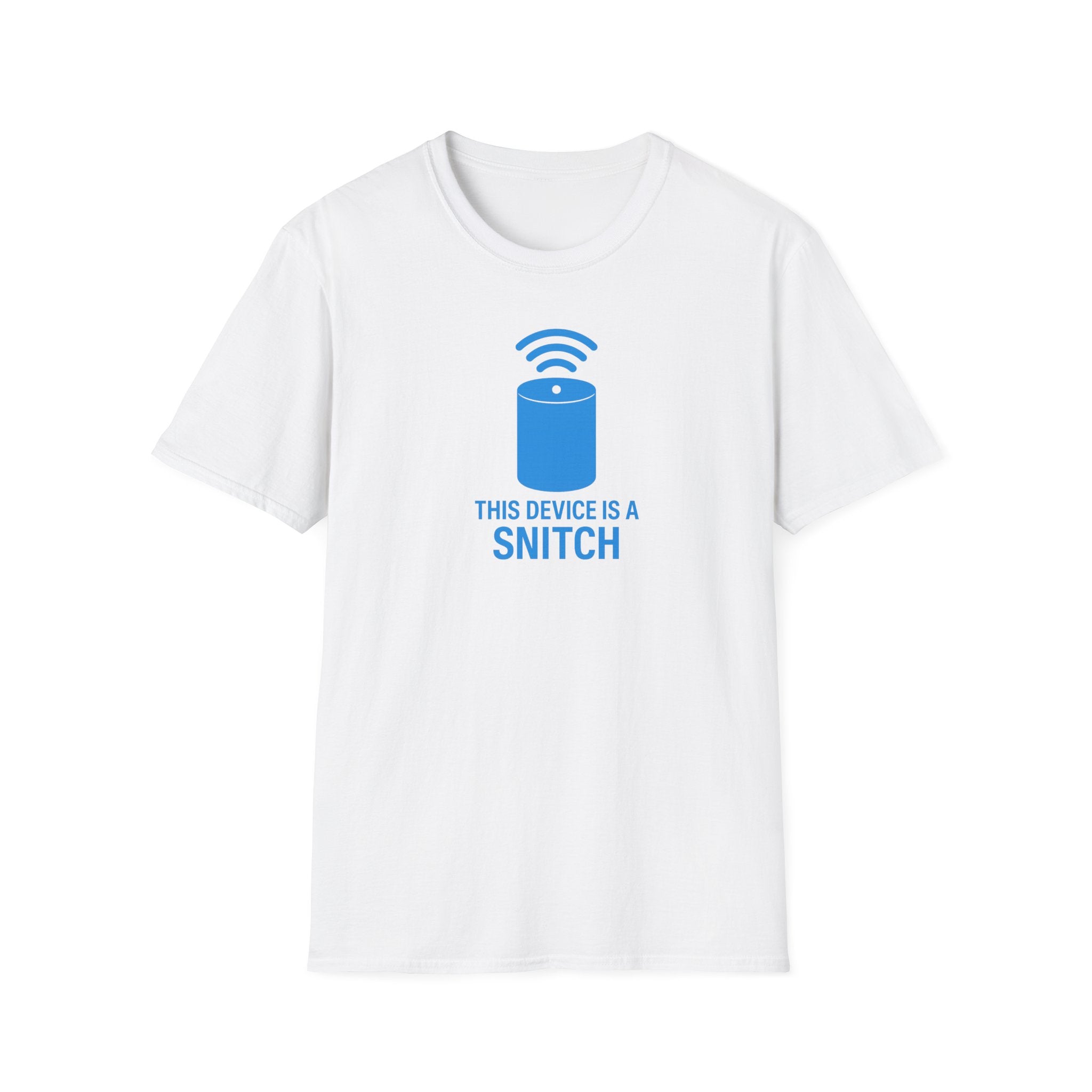 Snitch Device Unisex Softstyle T-Shirt | Funny Tee | Gift for Tech Lovers | Quirky Humor Shirt