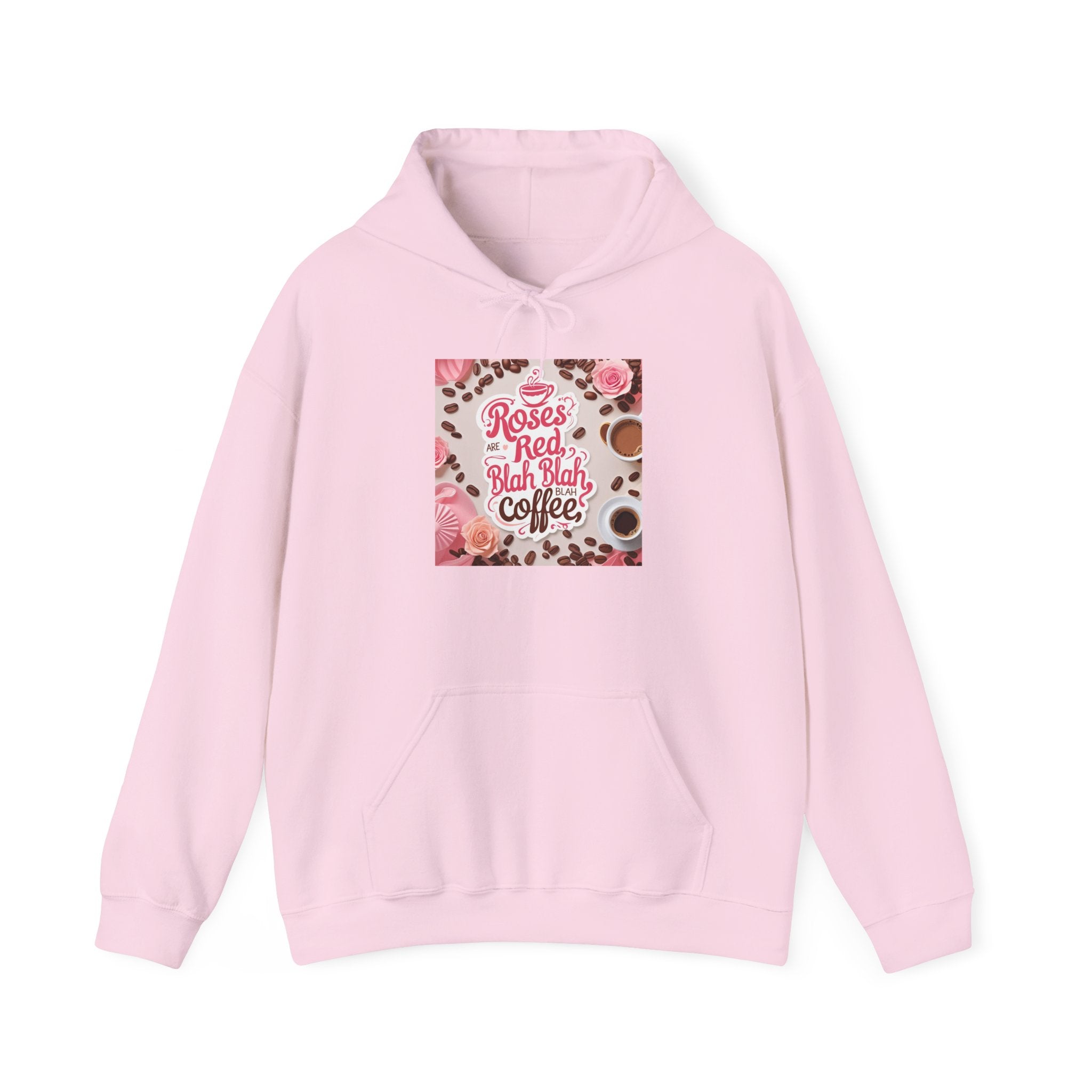 Roses are red...blah, blah blah, COFFEE! Vibrant Rich Coffee Hoodie, Perfect Gift for Coffee Enthusiasts, Ideal for Birthdays