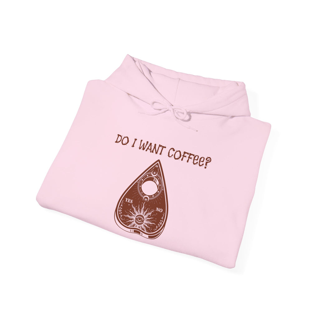 Coffee Lovers Ouija Planchette Hoodie | Cute Graphic Sweatshirt for Relaxed Days, Gifts for Friends, Cozy Apparel, Everyday Wear