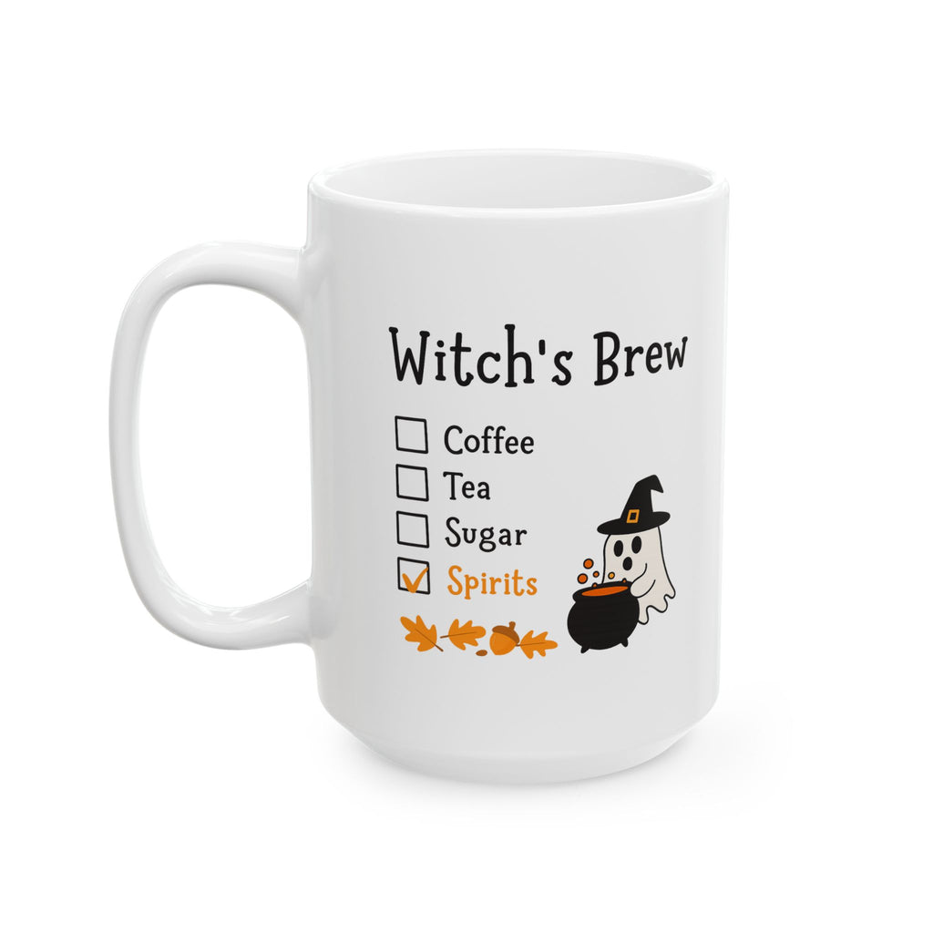 Halloween Witch Brew Ceramic Mug | Perfect for Fall Decor, Spooky Season, Halloween Gifts, Cozy Beverages, Fall Celebrations