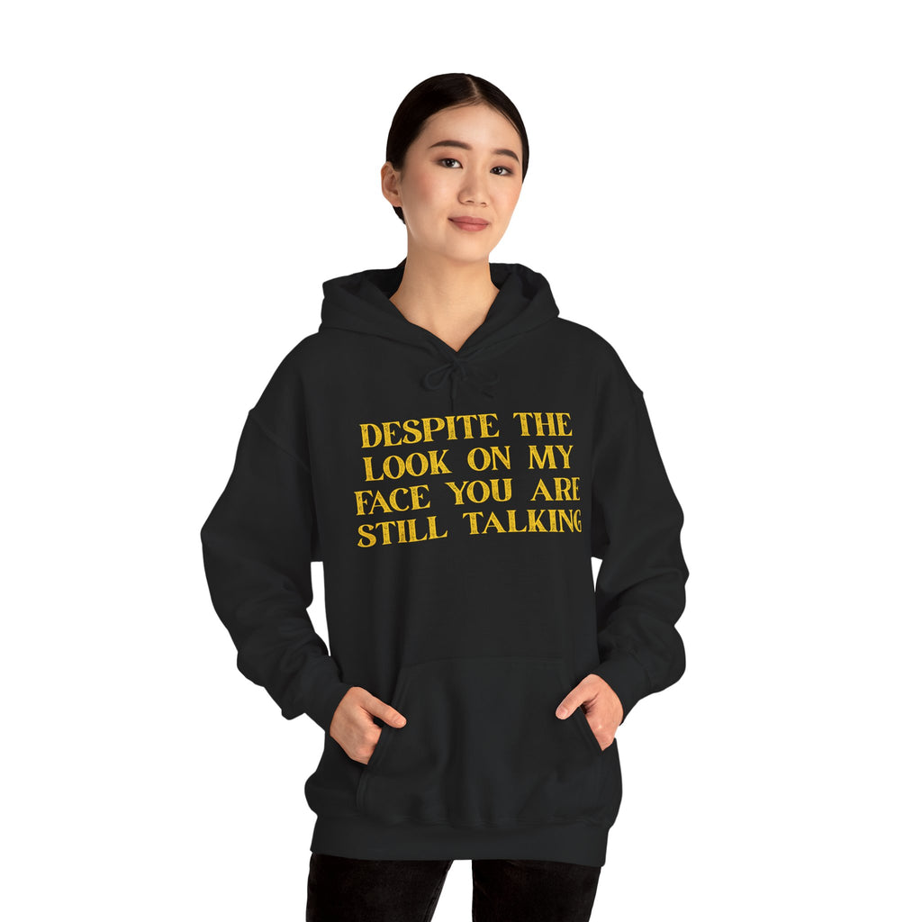 Funny Quote Hoodie, Unisex Heavy Blend Sweatshirt, Casual Wear, Gift for Friends, Cozy Style, Lightweight Fashion