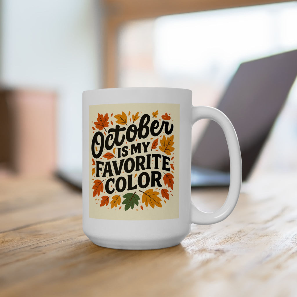 Autumn Favorite Ceramic Mug, Fall Inspired Coffee Cup, Cozy Kitchen Decor, Perfect Gift for Pumpkin Spice Lovers