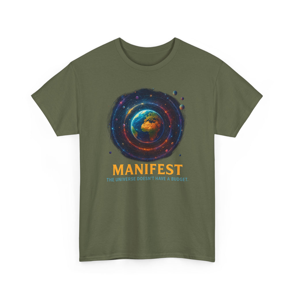 Manifest Unisex Heavy Cotton Tee | Cosmic Vibe Tee | Inspirational Shirt | Gift for Dreamers | Motivational Apparel | Universe Graphic [...]