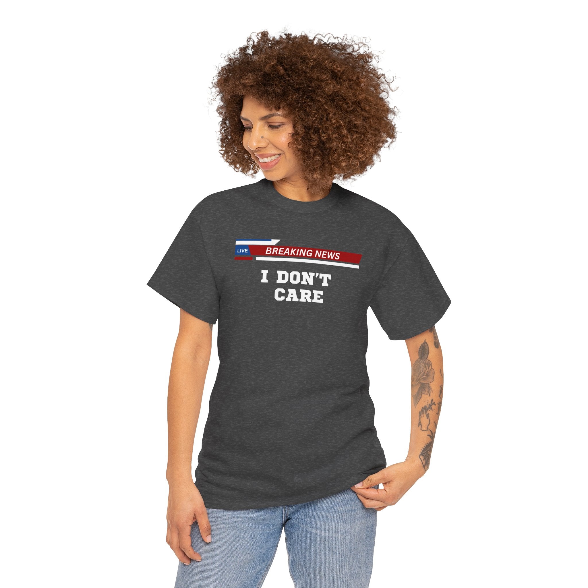 Breaking News Unisex Heavy Cotton Tee - Casual Wear, Gift for News Lovers, Birthday Shirt, Trendy Graphic Tee, Everyday Comfort