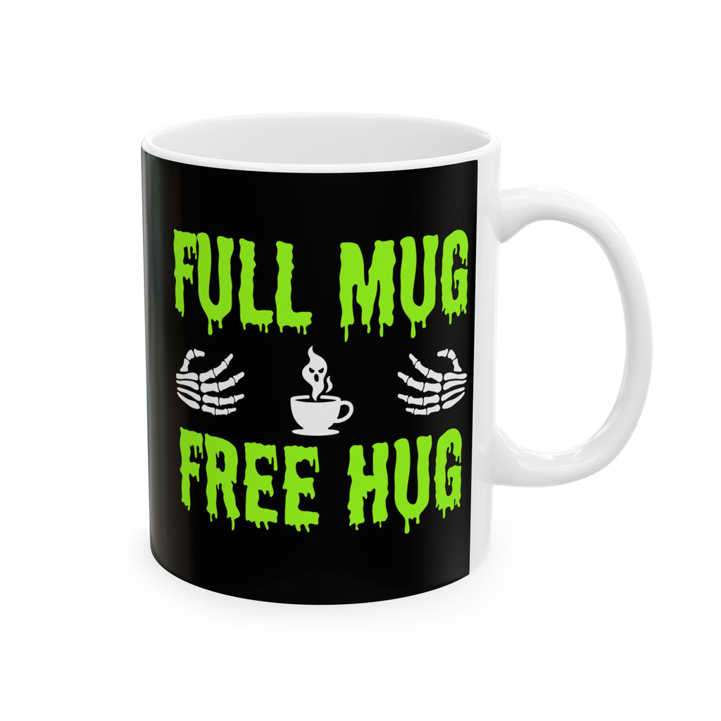 Spooky Halloween Mug - Full of Frights, 11oz/15oz Ceramic Coffee Cup, Ghostly Gift for Witch Lovers, Haunted House Decor, Unique [...]