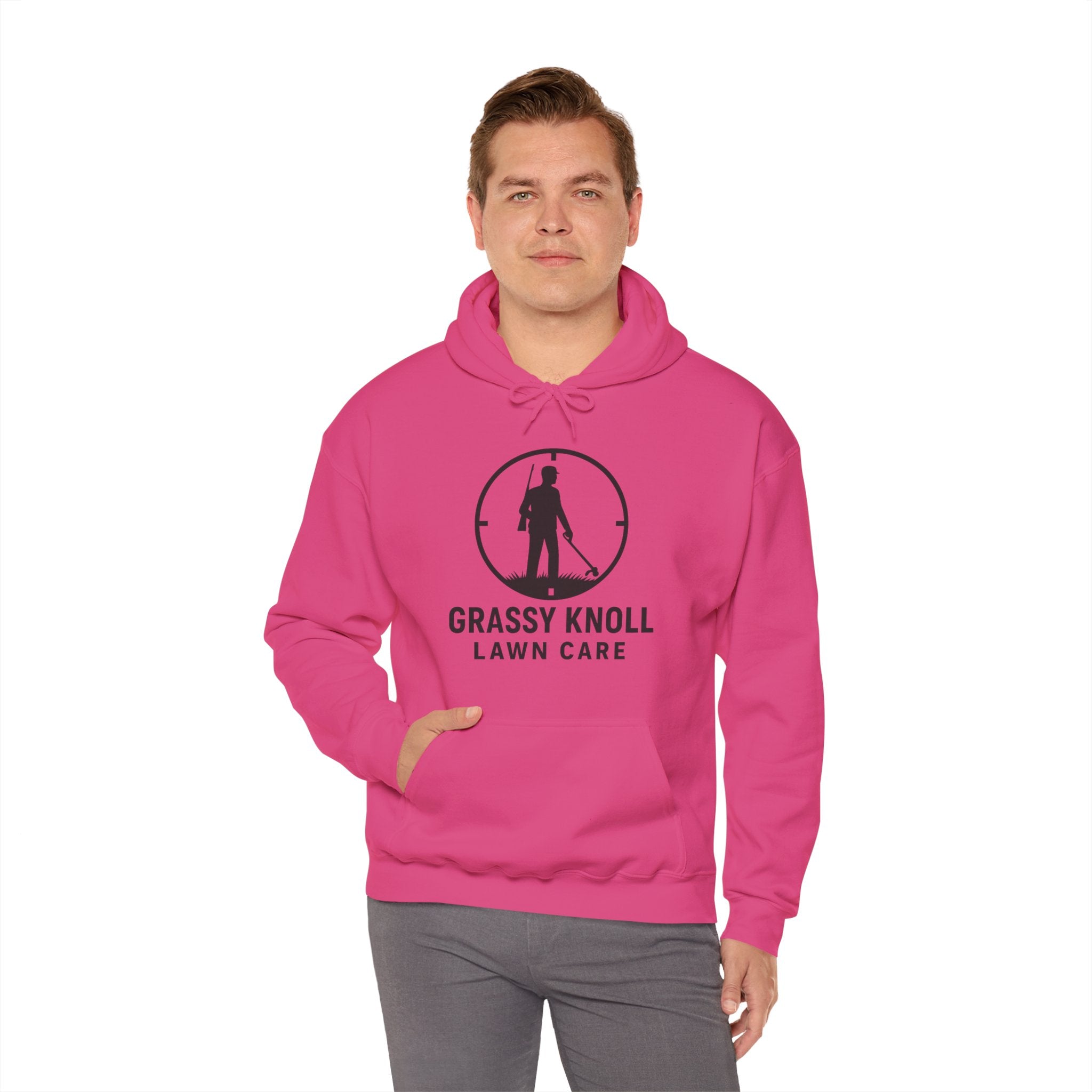Grassy Knoll Lawn Care Hoodie – Logo Workwear Hooded Sweatshirt