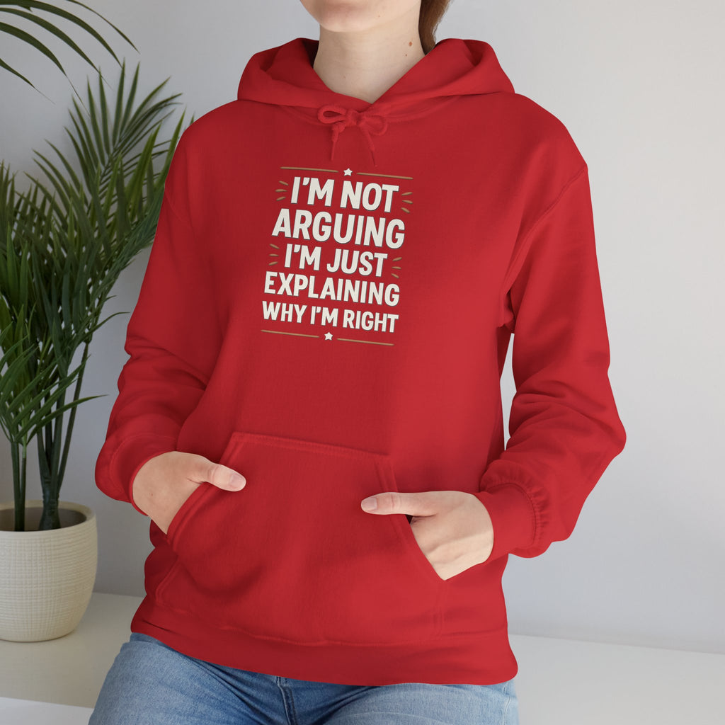 Who IS Right? Humorous Unisex Hooded Sweatshirt - Perfect for Friends, Family Gifts, Casual Wear, Comedy Lovers, Cozy Outfits