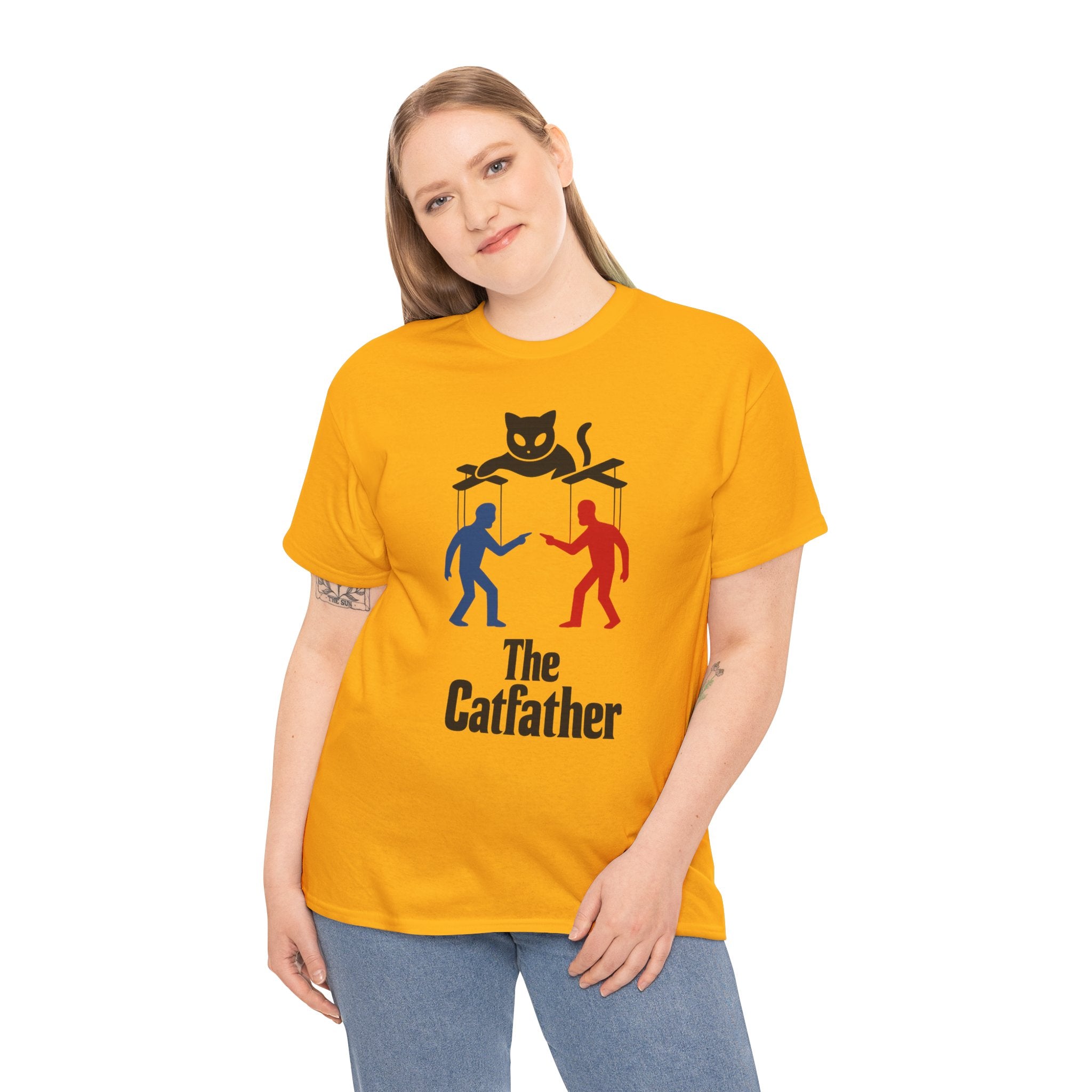 The Catfather Unisex Heavy Cotton T-shirt| Funny Cat T-Shirt | Gift for Cat Lovers | Pet Owner Shirt | Casual Everyday Wear | Unique Cat [...]
