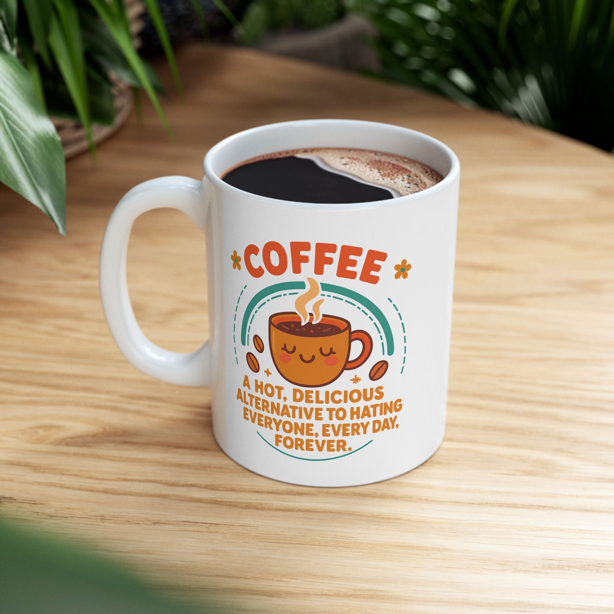 Coffee Mug  - Real Life - Gift for Friends or Family, Home & Office Decor, Tea Lover's Delight, Funny Coffee Mug