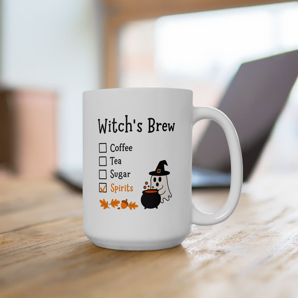 Halloween Witch Brew Ceramic Mug | Perfect for Fall Decor, Spooky Season, Halloween Gifts, Cozy Beverages, Fall Celebrations