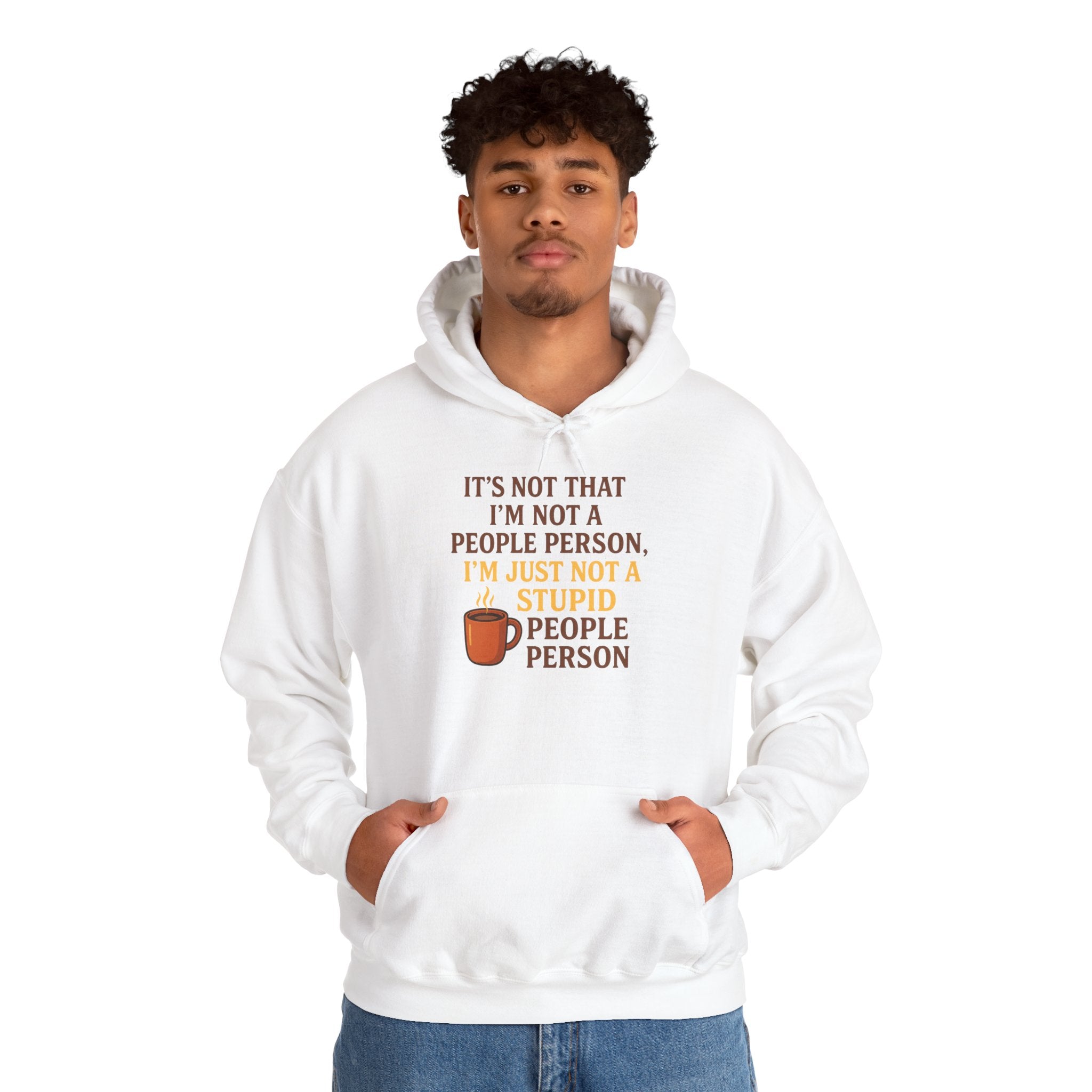 Funny People Person Sweatshirt, Unisex Hoodie, Cozy Gift for Introverts, Casual Wear, Perfect for Friends or Family, Great for Birthdays