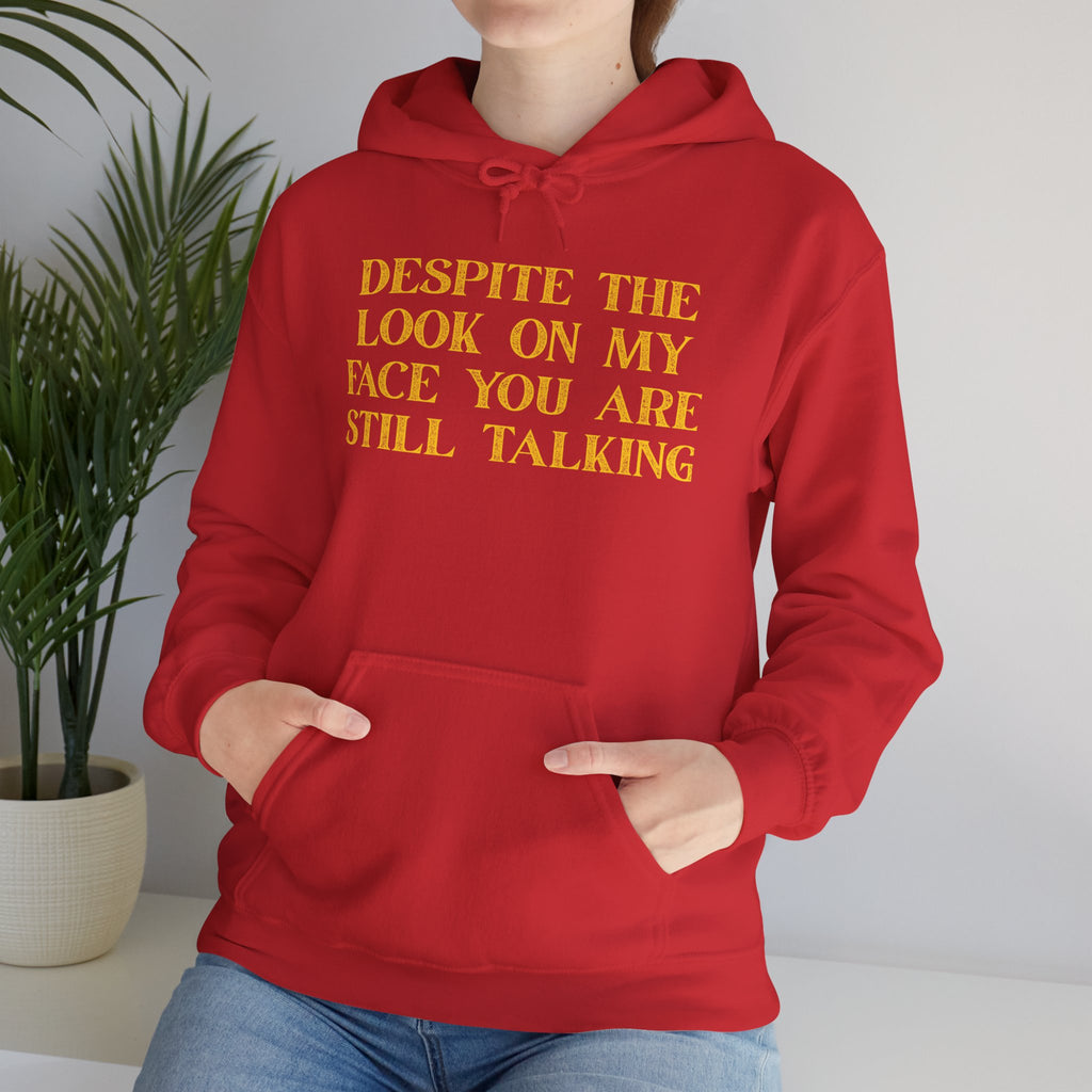 Funny Quote Hoodie, Unisex Heavy Blend Sweatshirt, Casual Wear, Gift for Friends, Cozy Style, Lightweight Fashion