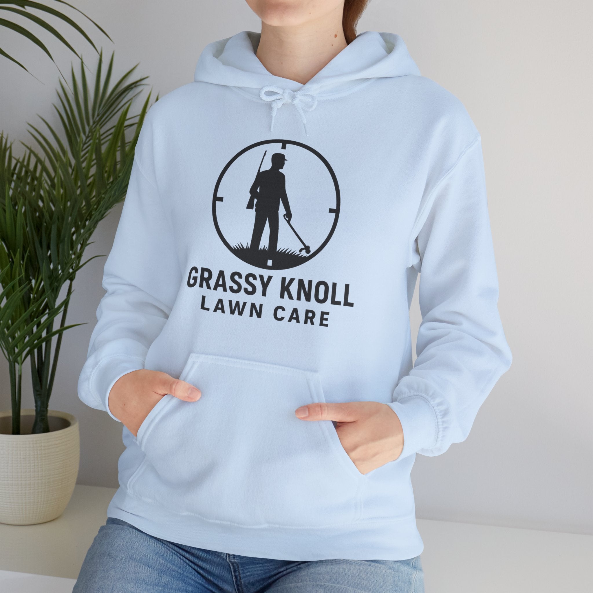 Grassy Knoll Lawn Care Hoodie – Logo Workwear Hooded Sweatshirt