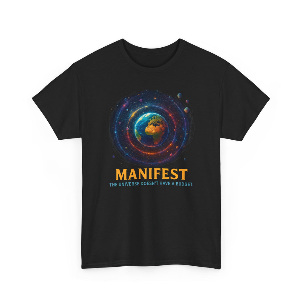 Manifest Unisex Heavy Cotton Tee | Cosmic Vibe Tee | Inspirational Shirt | Gift for Dreamers | Motivational Apparel | Universe Graphic [...]