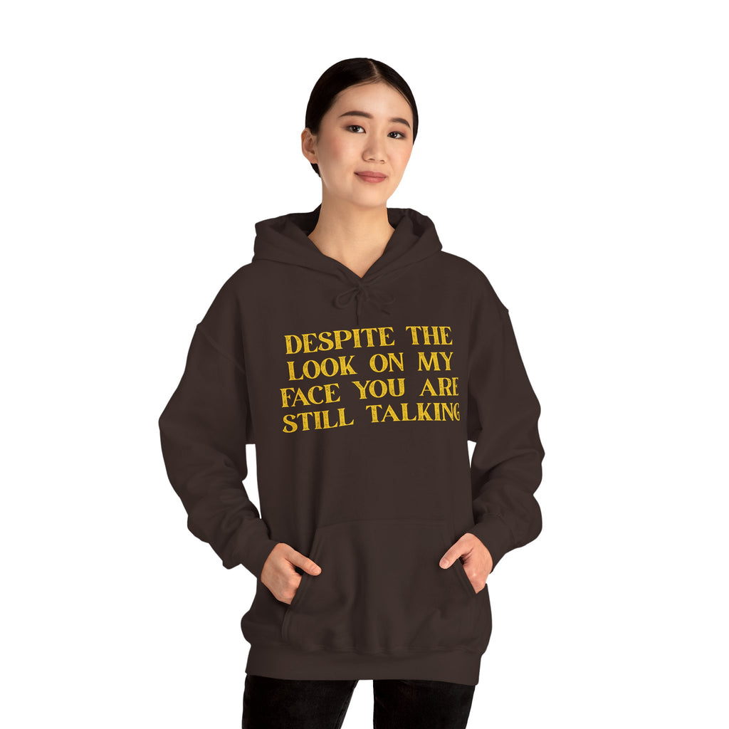 Funny Quote Hoodie, Unisex Heavy Blend Sweatshirt, Casual Wear, Gift for Friends, Cozy Style, Lightweight Fashion