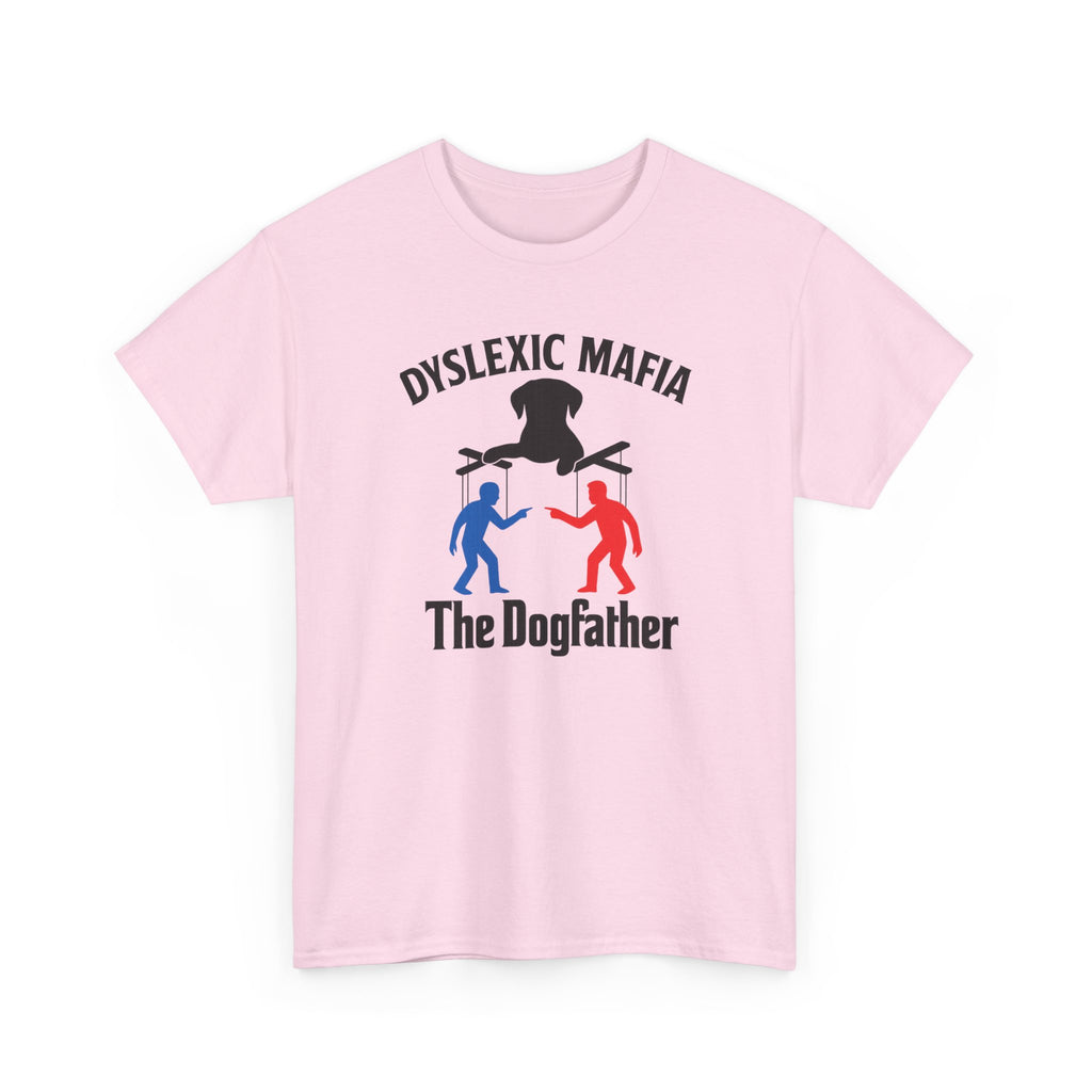 Funny Mafia Dogfather T-shirt- Unisex Heavy Cotton T-Shirt, Funny Graphic Tee, Gift for Dog Lovers, Casual Wear, Statement Shirt