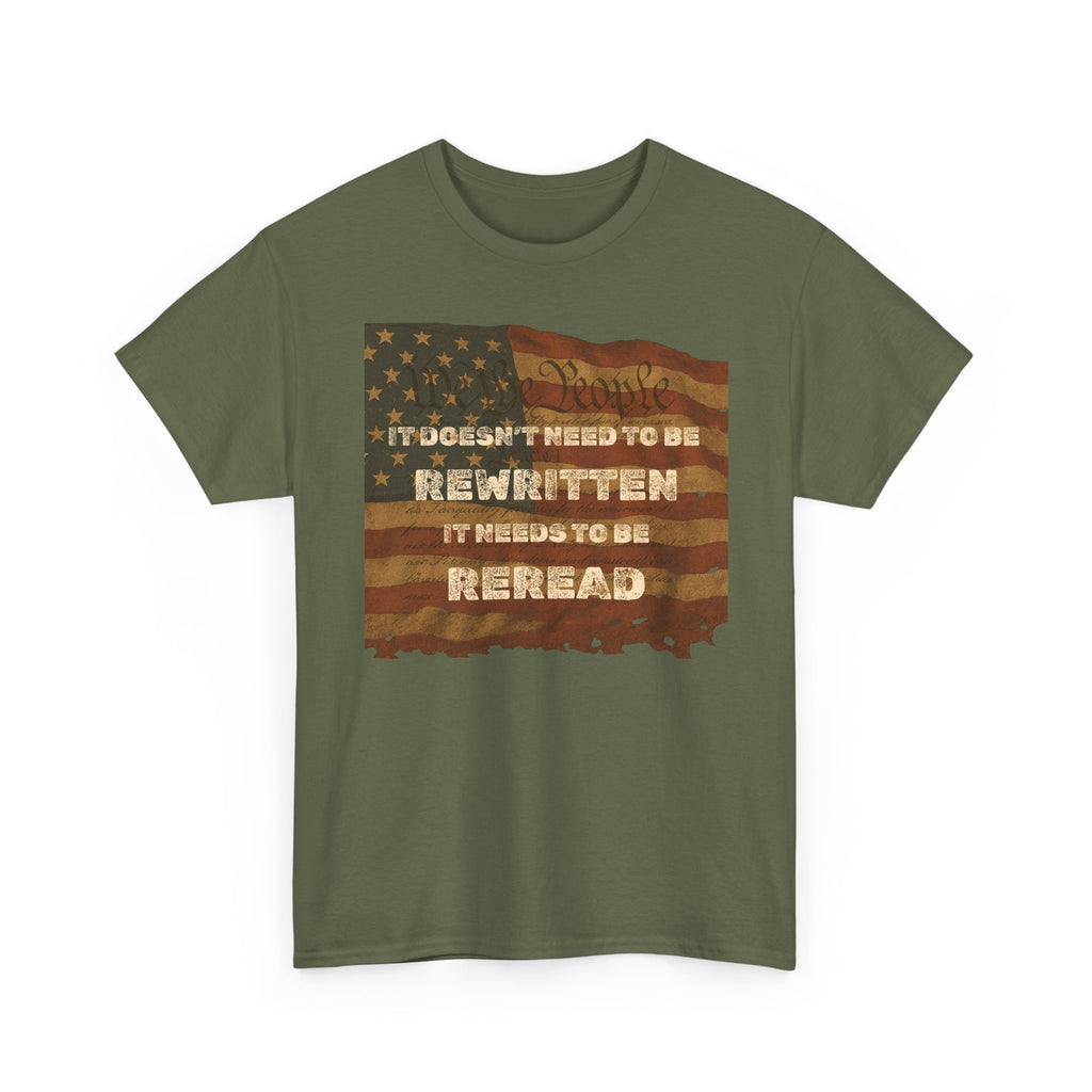 Patriotic Unisex Cotton Tee | Inspirational T-Shirt for Everyday Wear, Gifts, and Celebrations