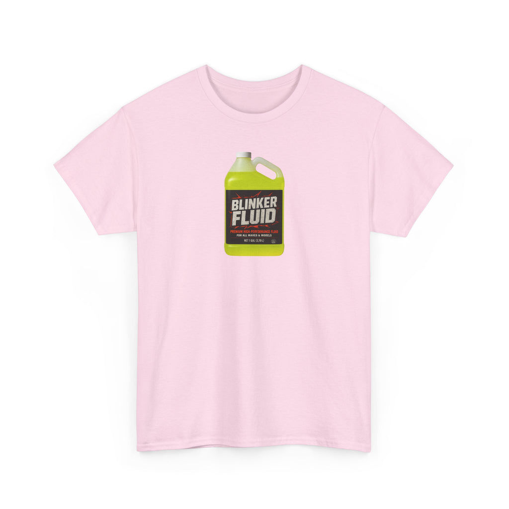 Humorous Blinker Fluid Tee, Funny T-Shirt, Car Lover Gift, Gag Gift, Unisex Heavy Cotton Shirt