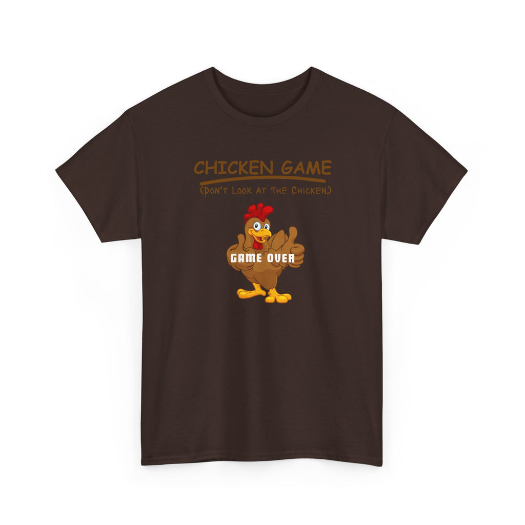 Funny Chicken Game Tee, Game Over T-Shirt, Unisex Cotton Shirt, Humorous Gift, Casual Wear, Chicken Lover Apparel