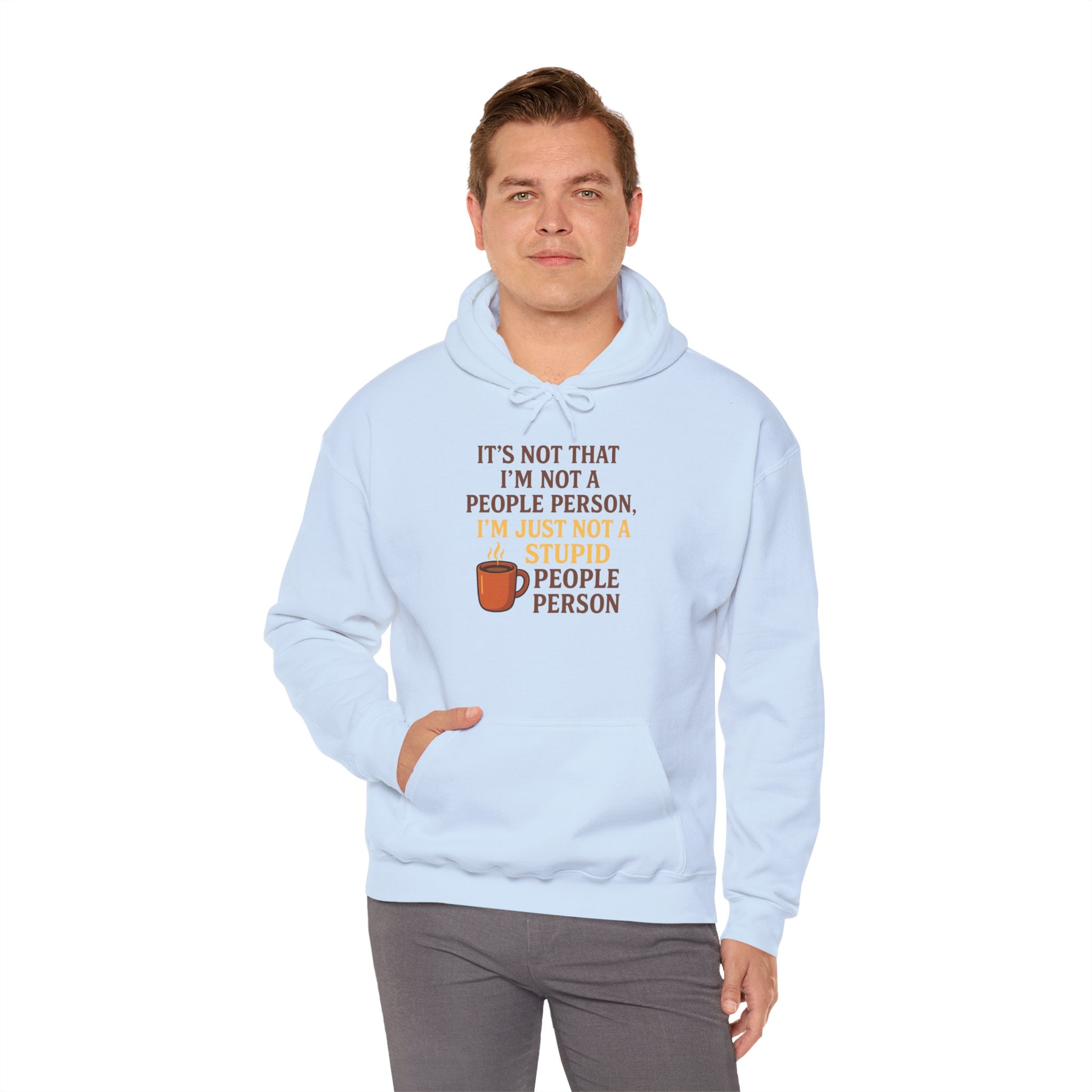 Funny People Person Sweatshirt, Unisex Hoodie, Cozy Gift for Introverts, Casual Wear, Perfect for Friends or Family, Great for Birthdays