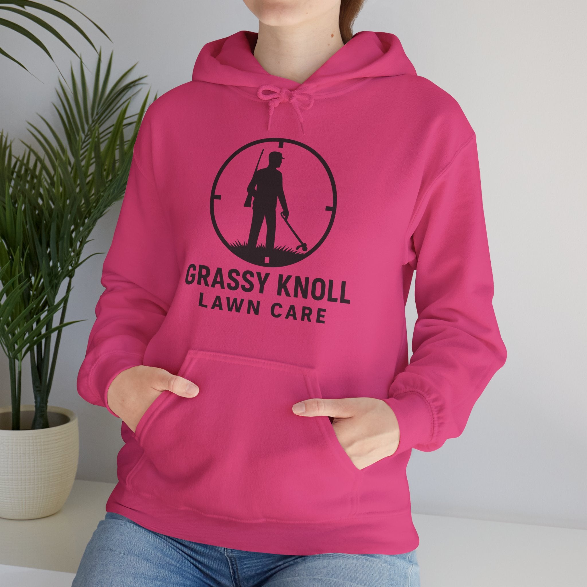 Grassy Knoll Lawn Care Hoodie – Logo Workwear Hooded Sweatshirt